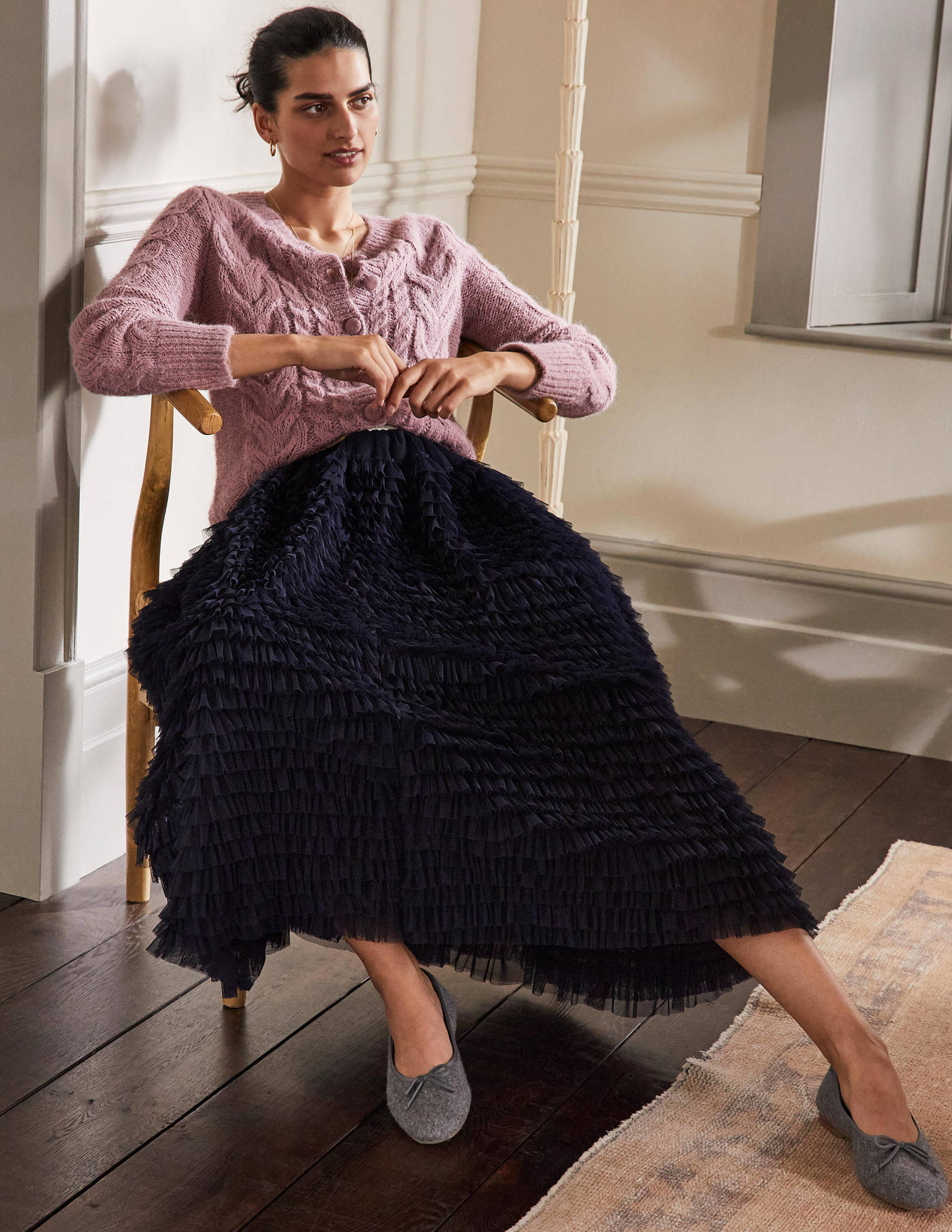 Claire Cardigan-Violet Opal - Image 4