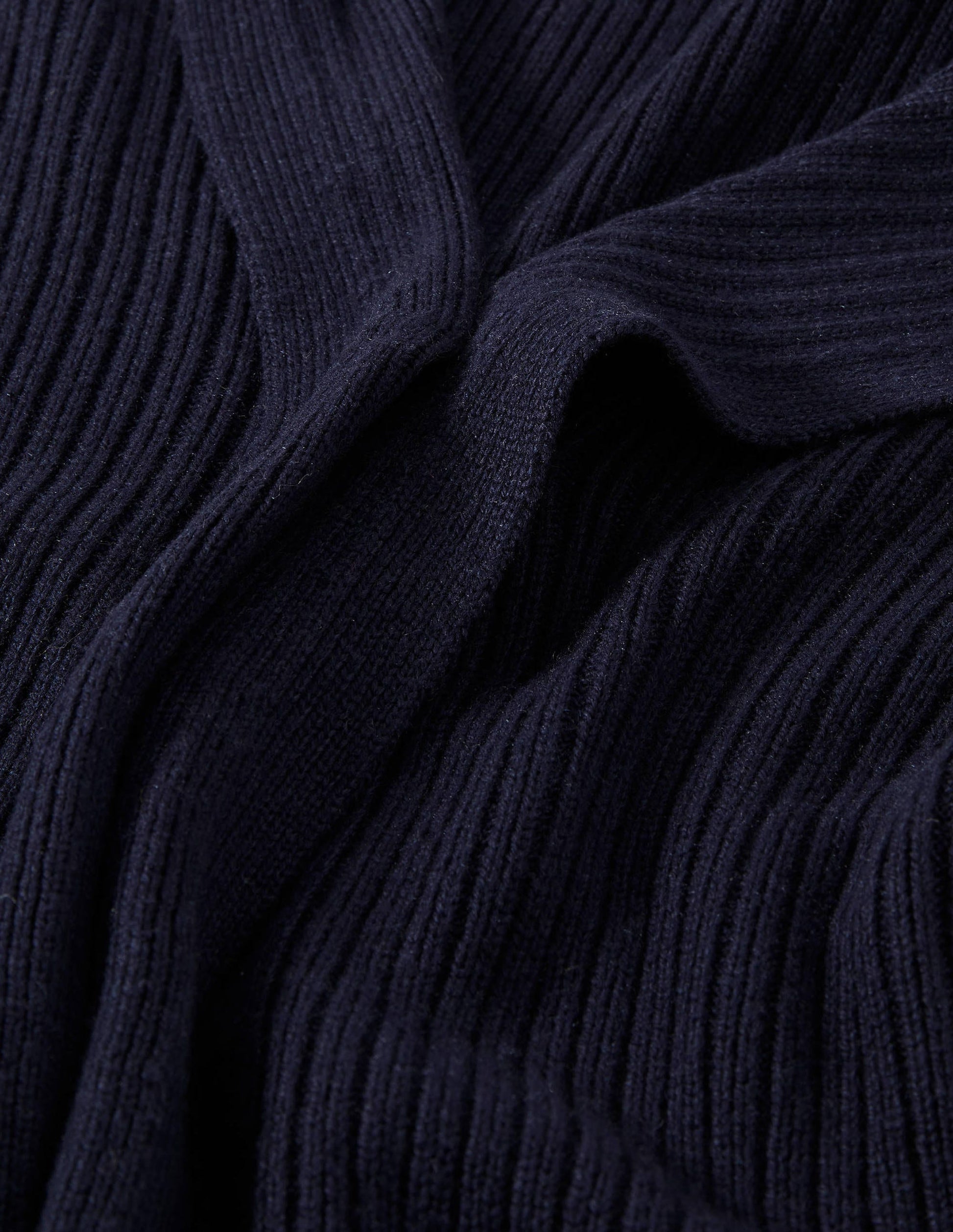 Hooded Relaxed Cardigan-Navy-5