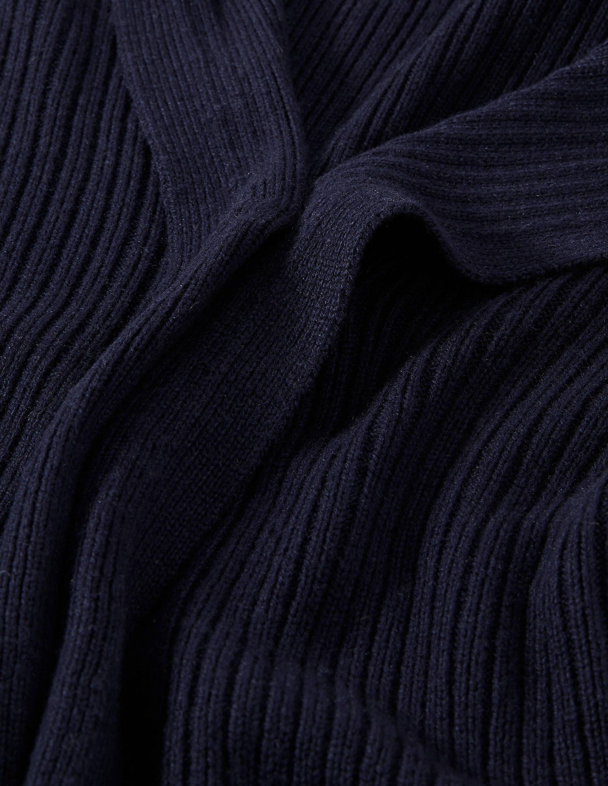 Hooded Relaxed Cardigan-Navy - Image 5
