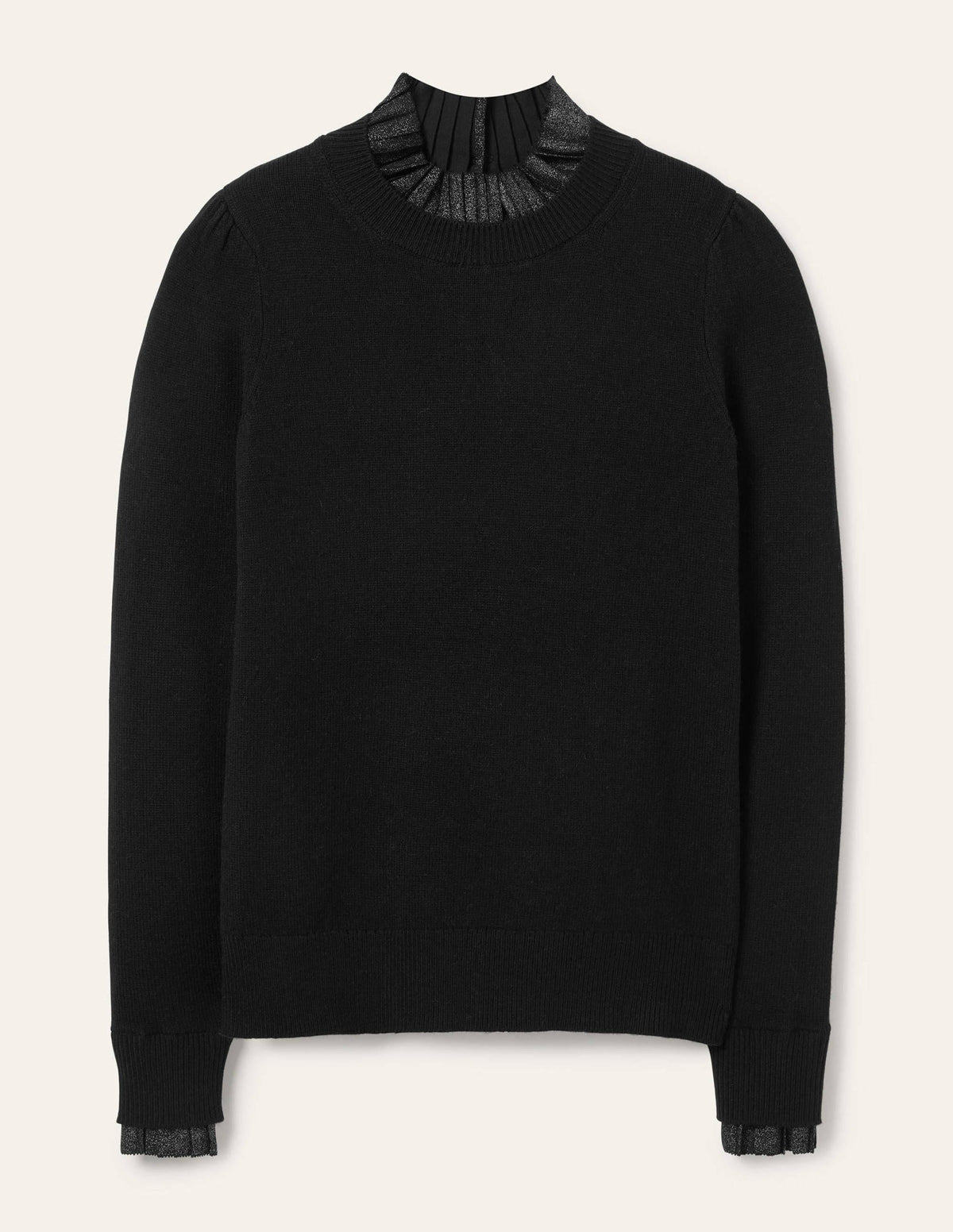 Felicity Embellished Sweater-Black Metallic-6