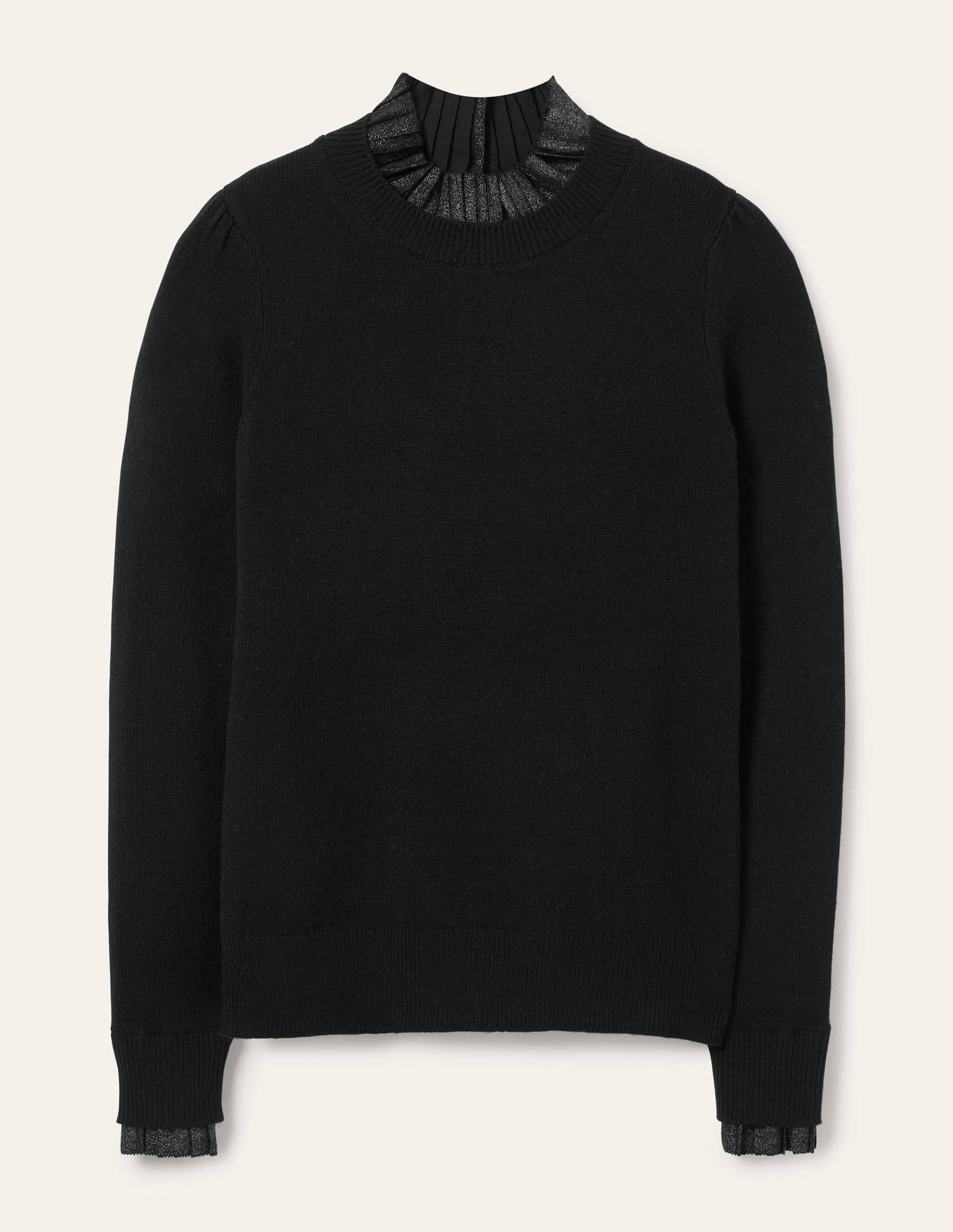 Felicity Embellished Sweater-Black Metallic - Image 6