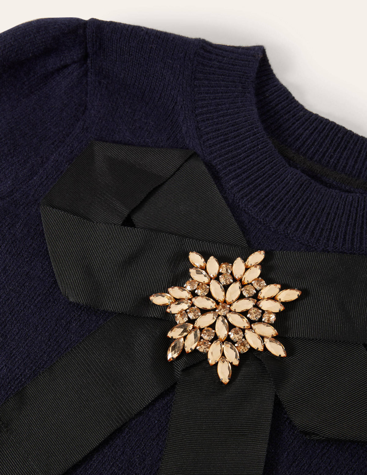 Felicity Embellished Sweater-Navy-5