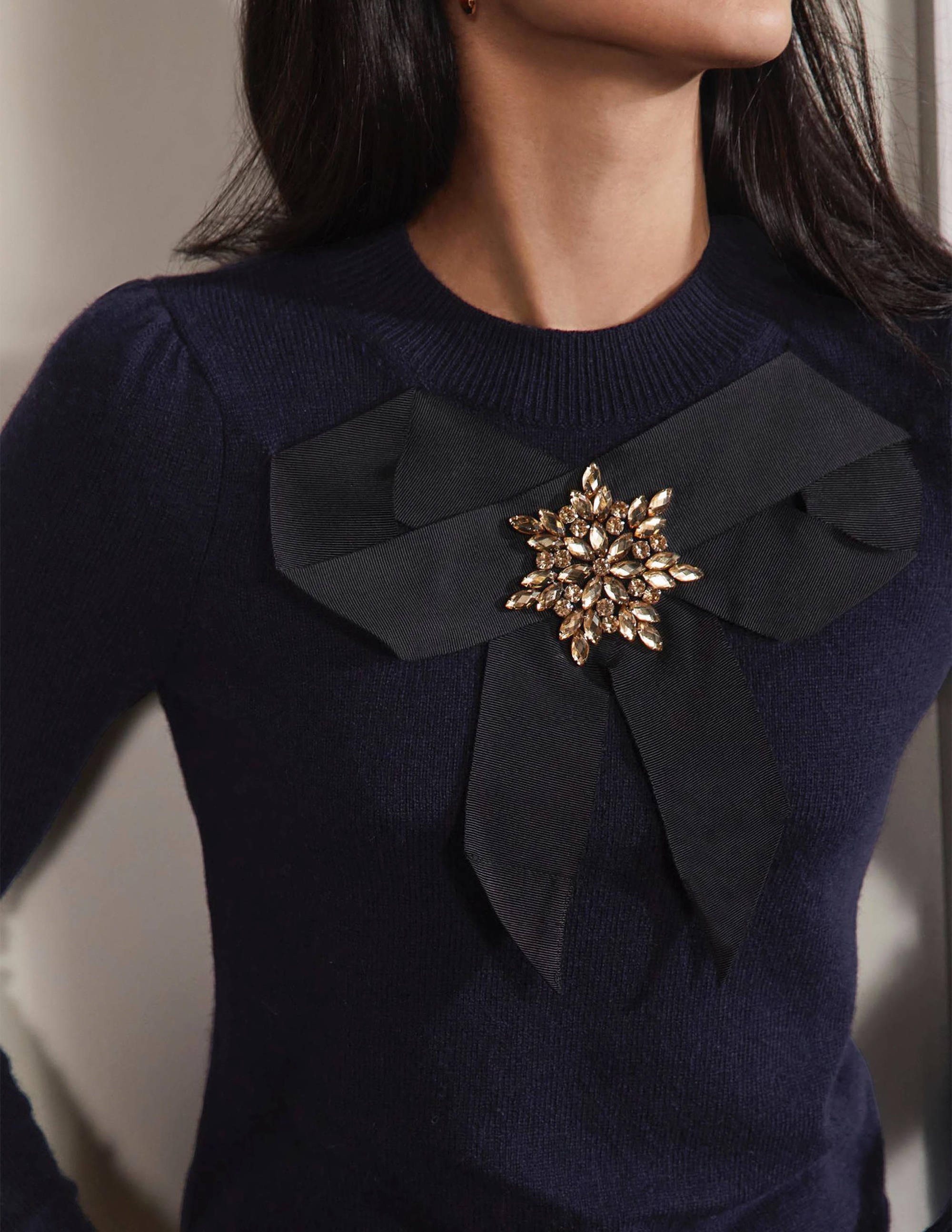 Felicity Embellished Sweater-Navy - Image 2