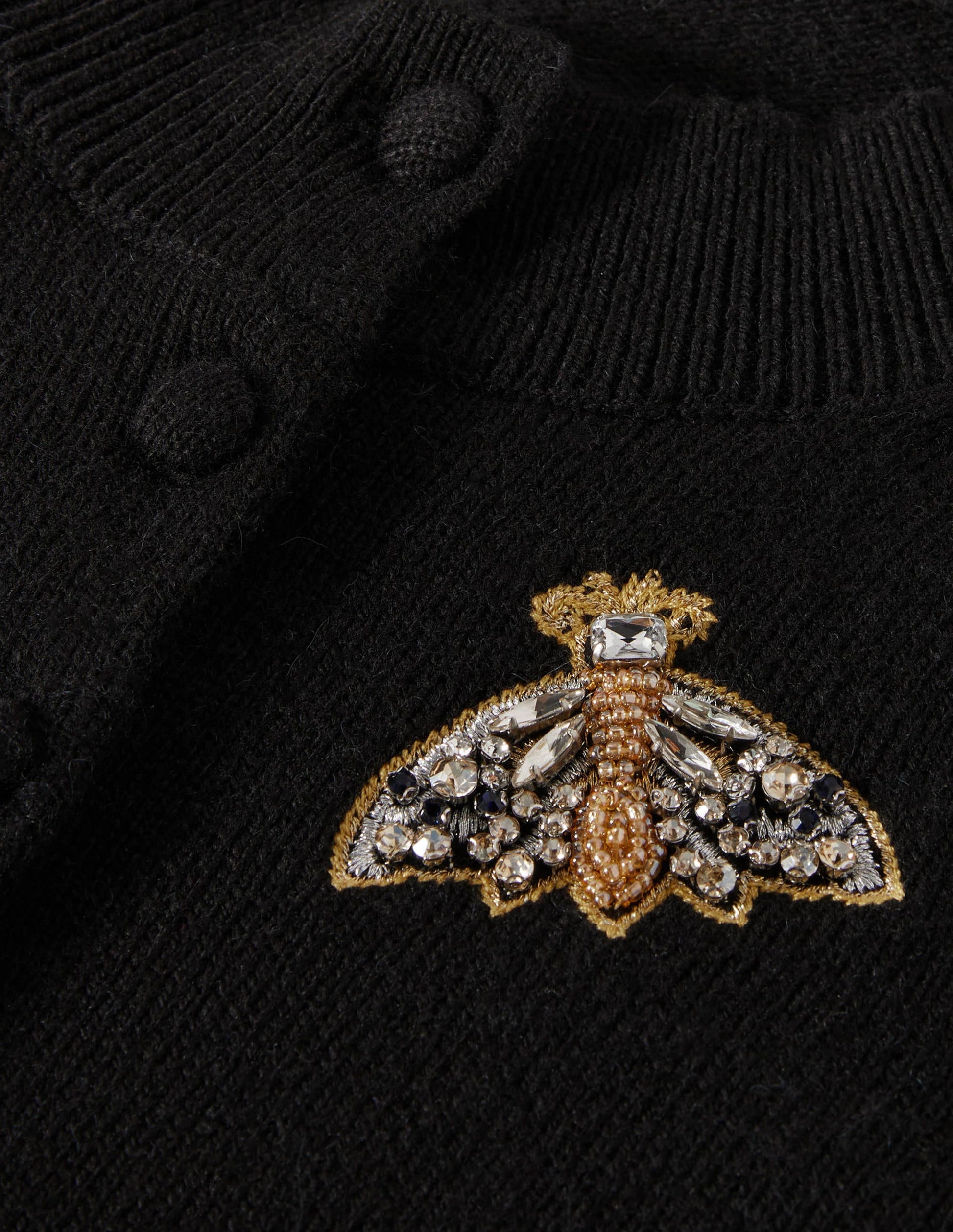 Embellished Cardigan-Black-6
