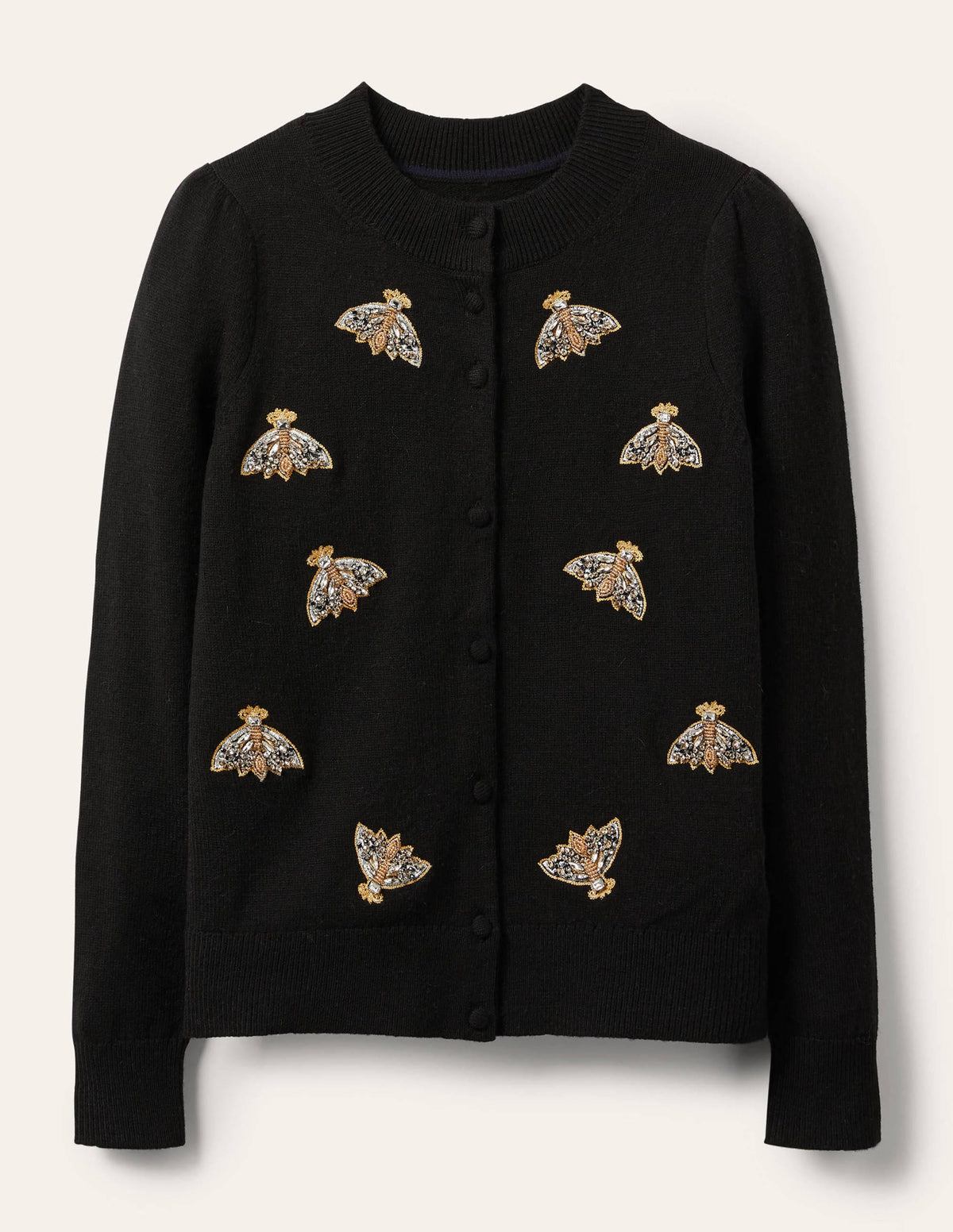 Embellished Cardigan-Black - Image 7