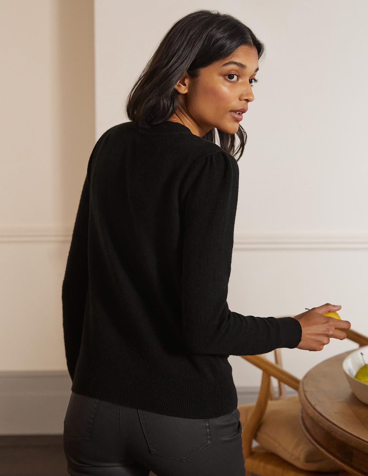 Embellished Cardigan-Black - Image 3