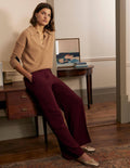 Albemarle Wide Leg Pants-Mulled Wine