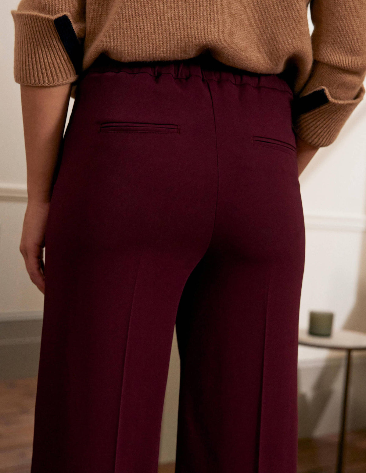 Albemarle Wide Leg Pants-Mulled Wine - Image 4