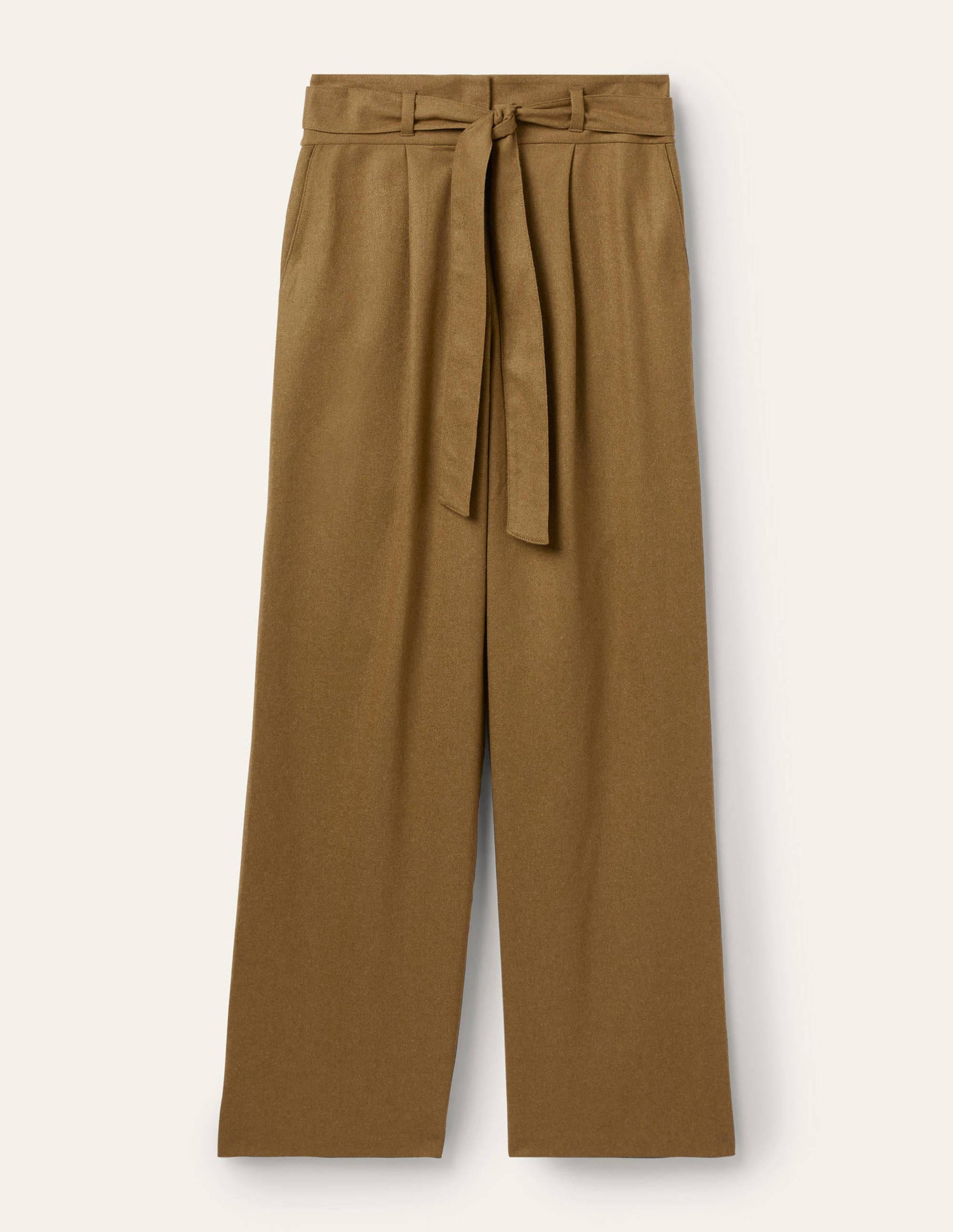 Tie Waist Wide Leg Pants-Old Moss-6