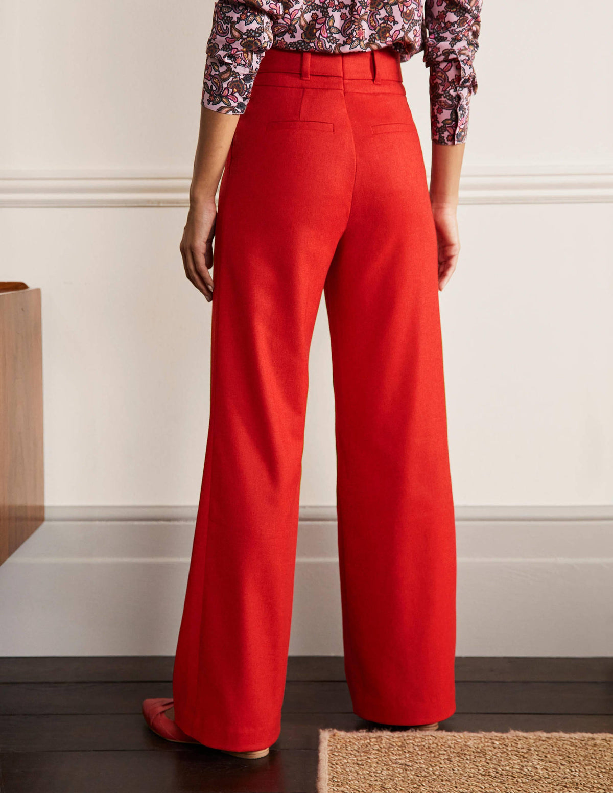Tie Waist Wide Leg Pants-Poppadew - Image 3