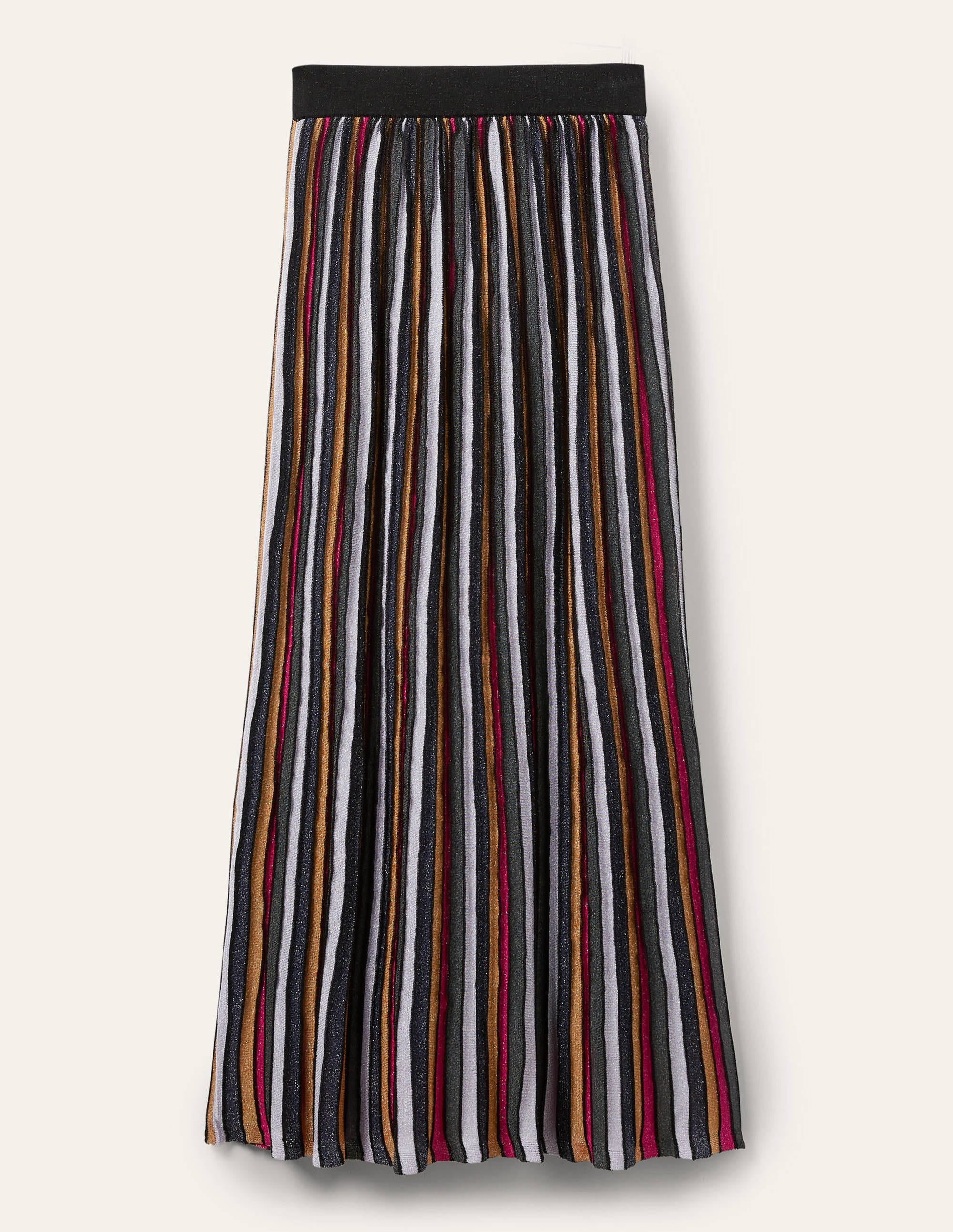 Knitted Party Skirt-Multi Lurex Stripe - Image 6