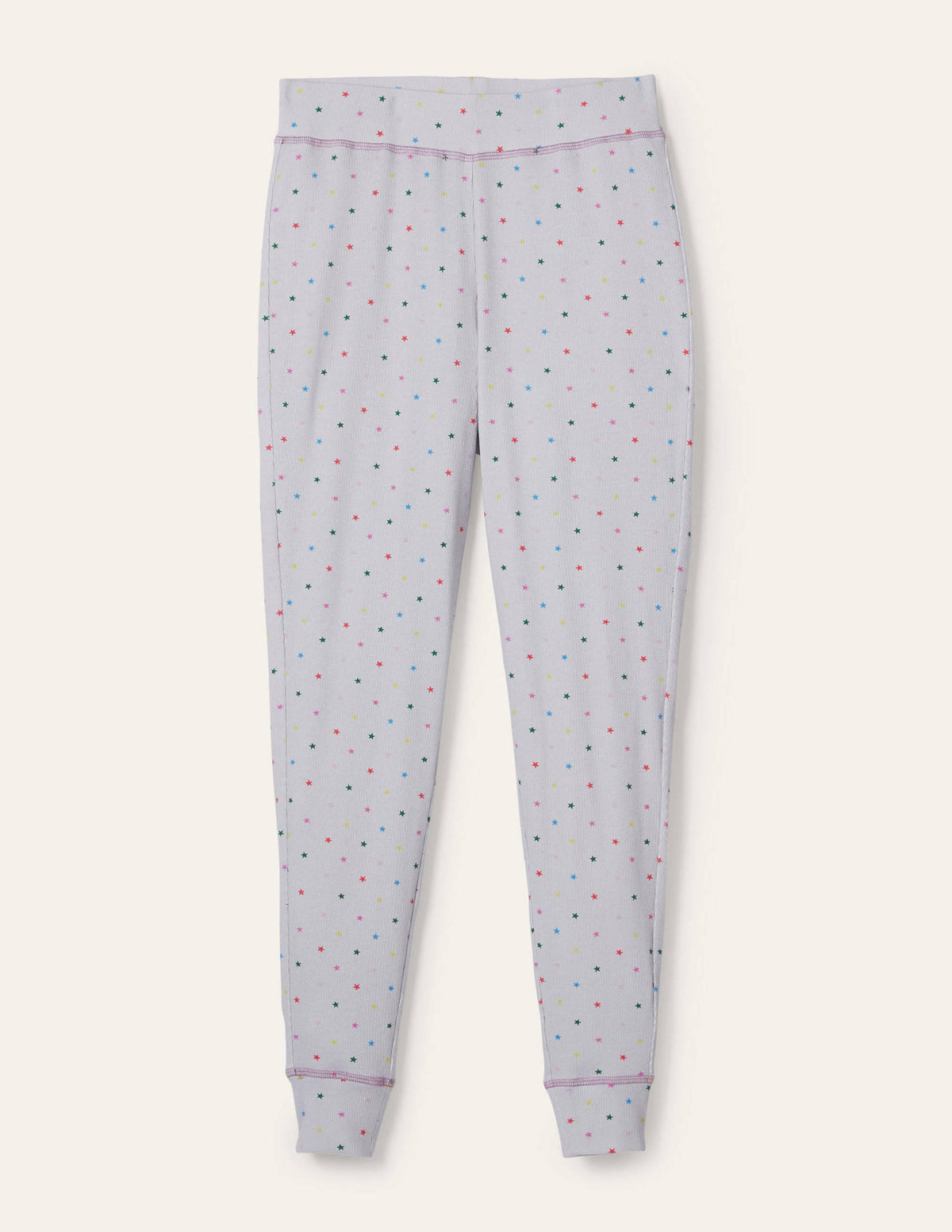 Ribbed Pajama Leggings-Grey Marl, Multi Little Star-6