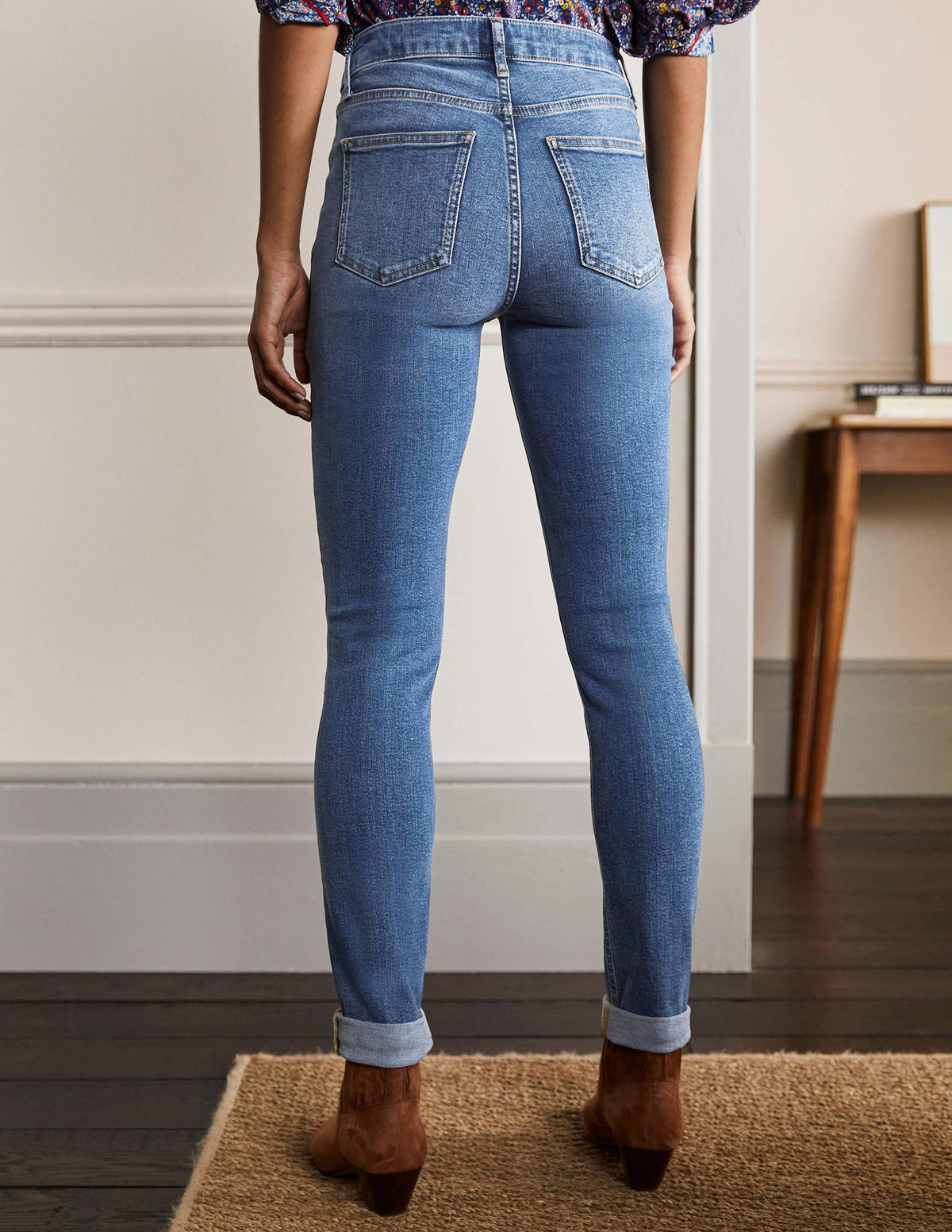 Seam Detail Skinny Jeans-Light Vintage - Image 3