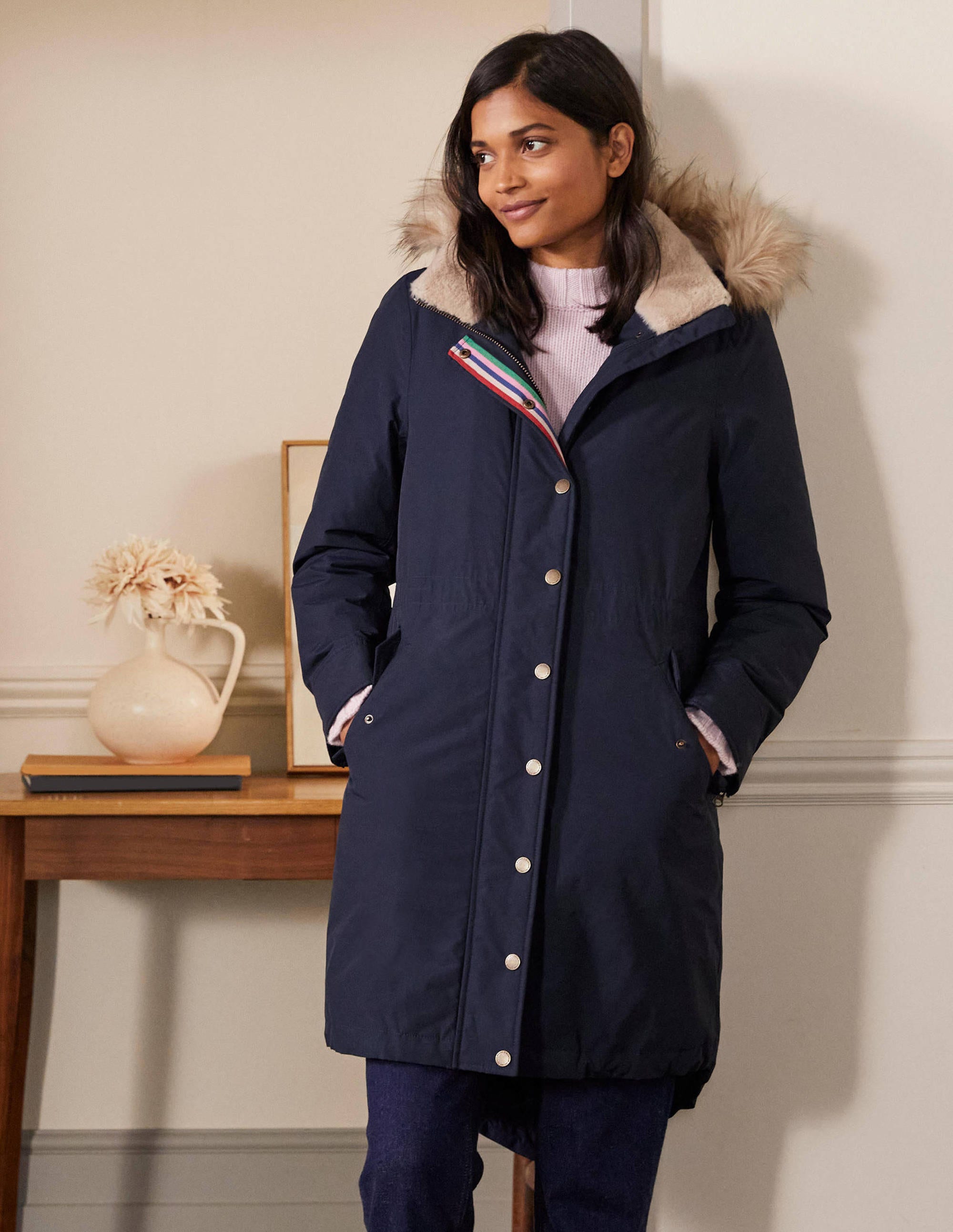 Dunbar Waterproof Parka-Navy - Image 3