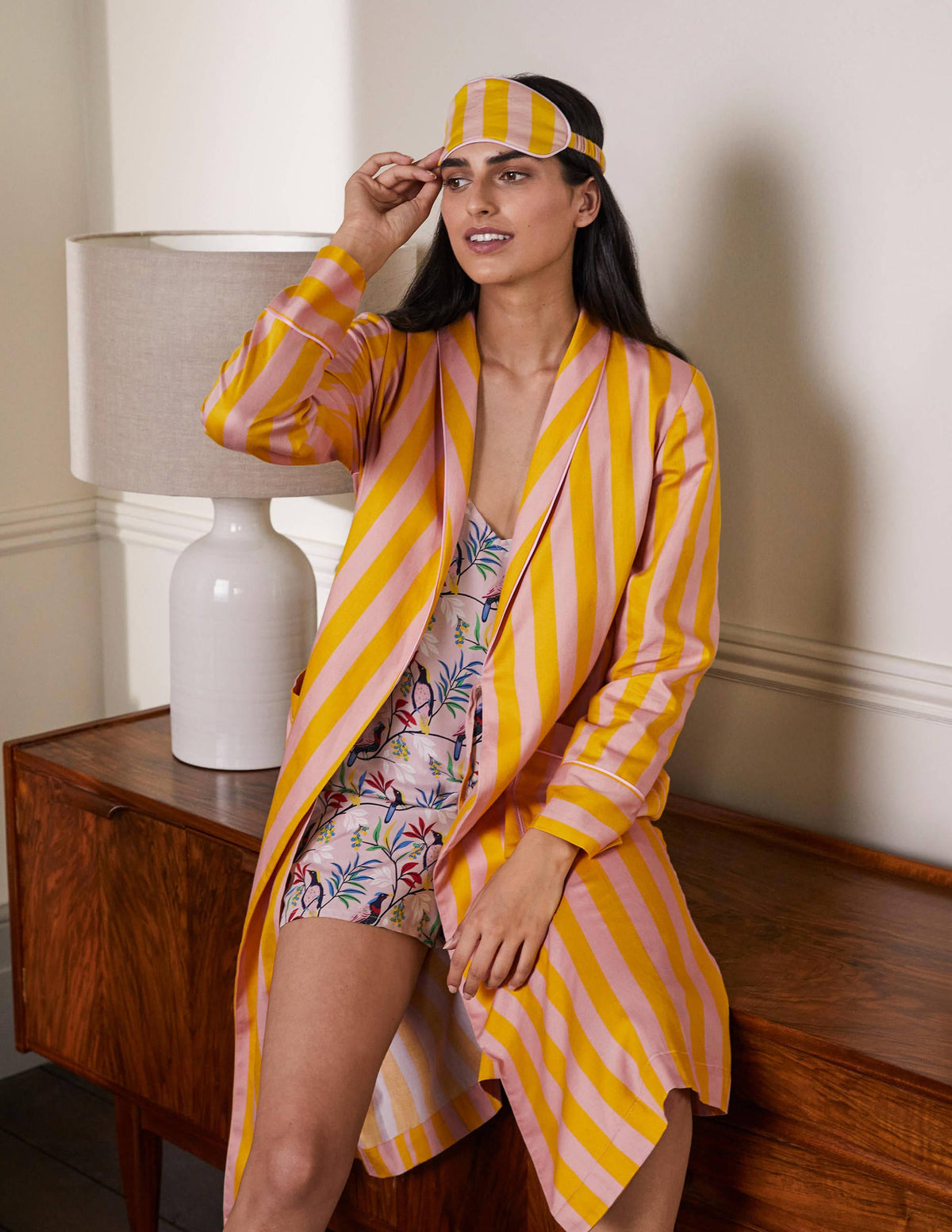 Janie Robe-Milkshake and Wasp Stripe - Image 5
