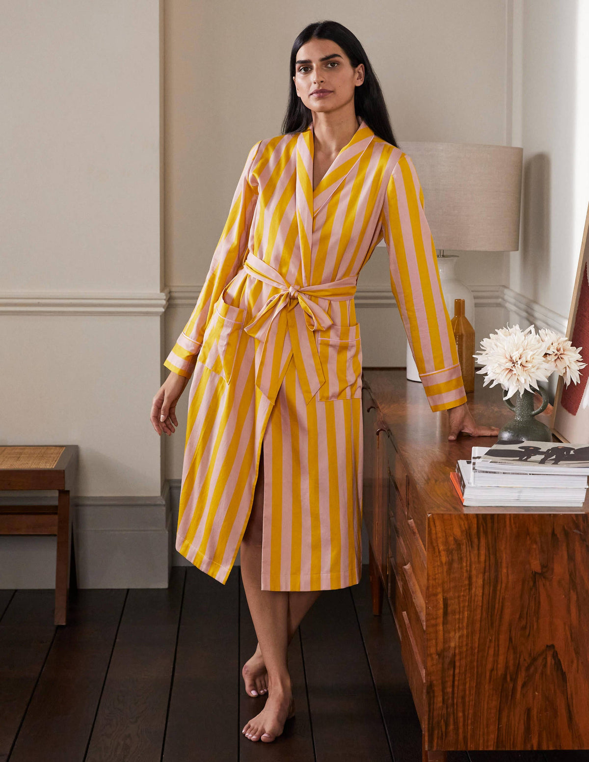 Janie Robe-Milkshake and Wasp Stripe - Image 4