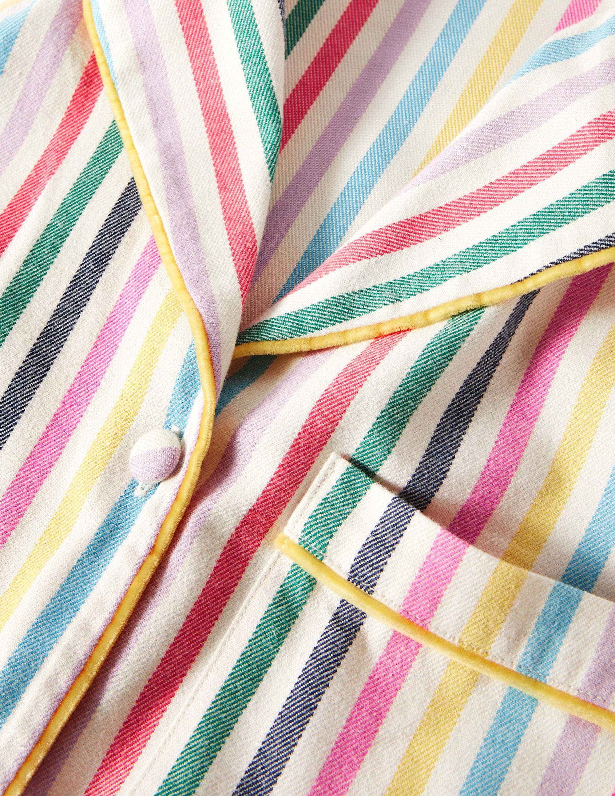 Vanessa Cosy Pajama Set-Sail Woven Rainbow Stripe - Image 5
