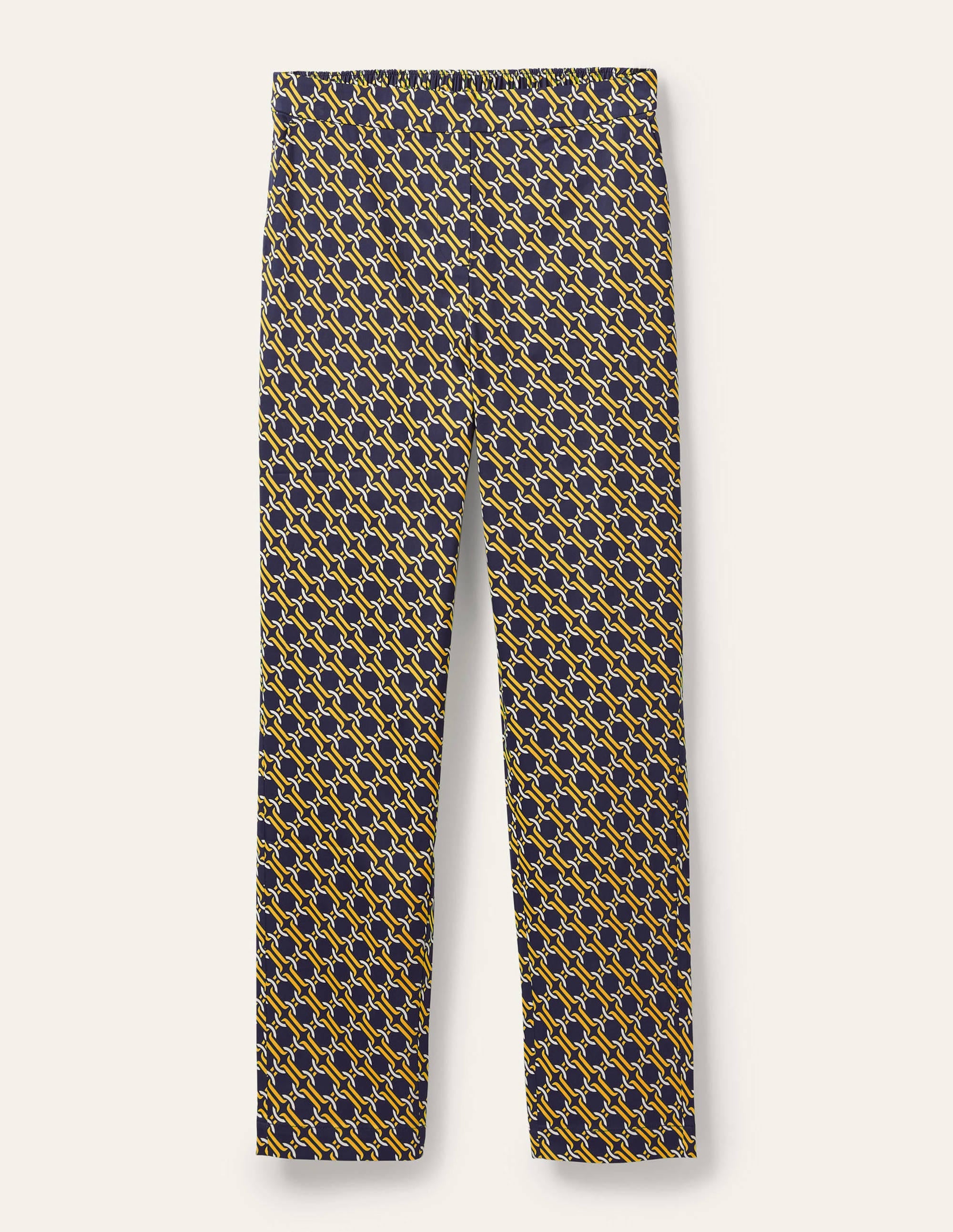 Pull On Pants-Navy, Chain Geo - Image 7