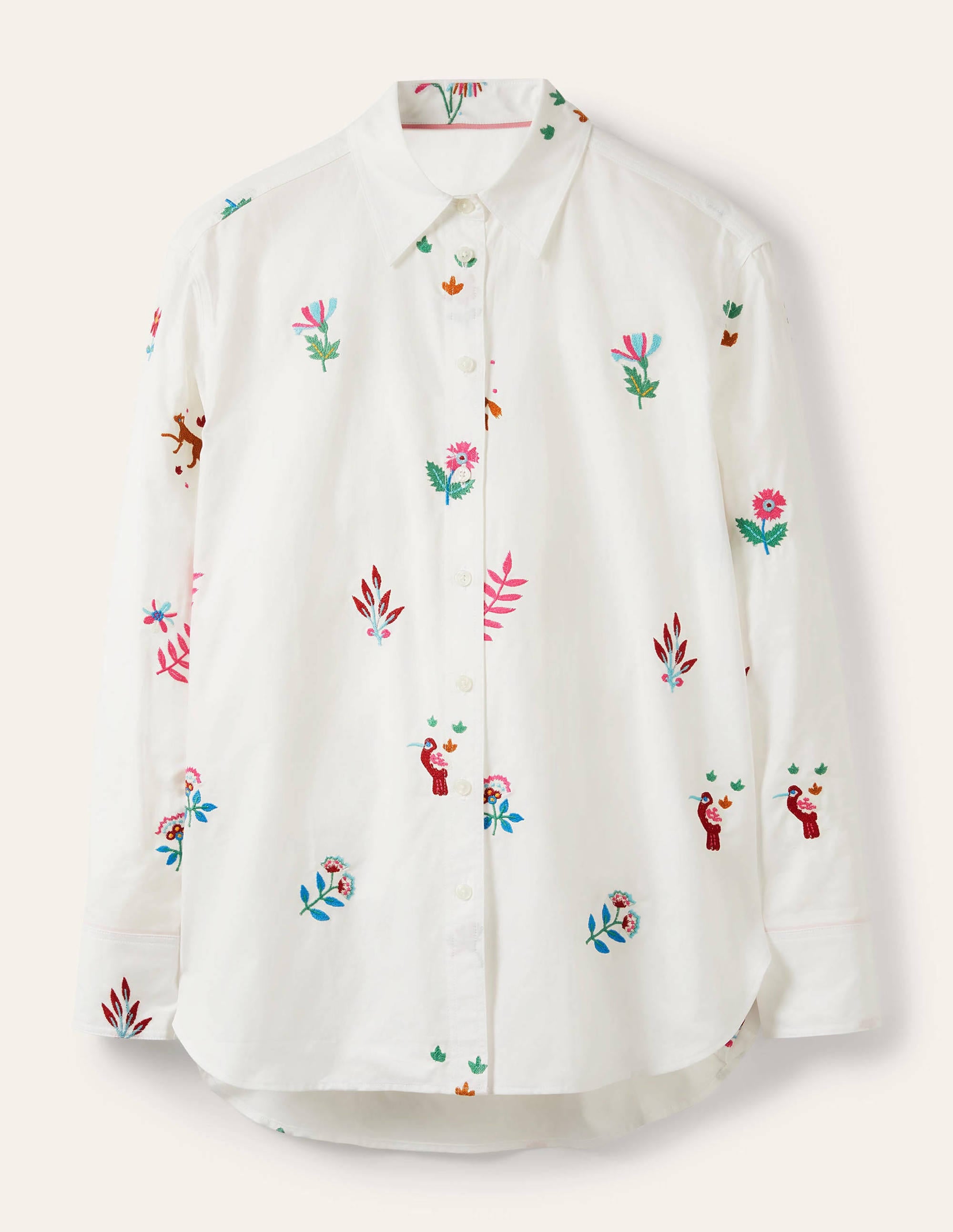 Agnes Oversized Shirt-White Embroidered - Image 6