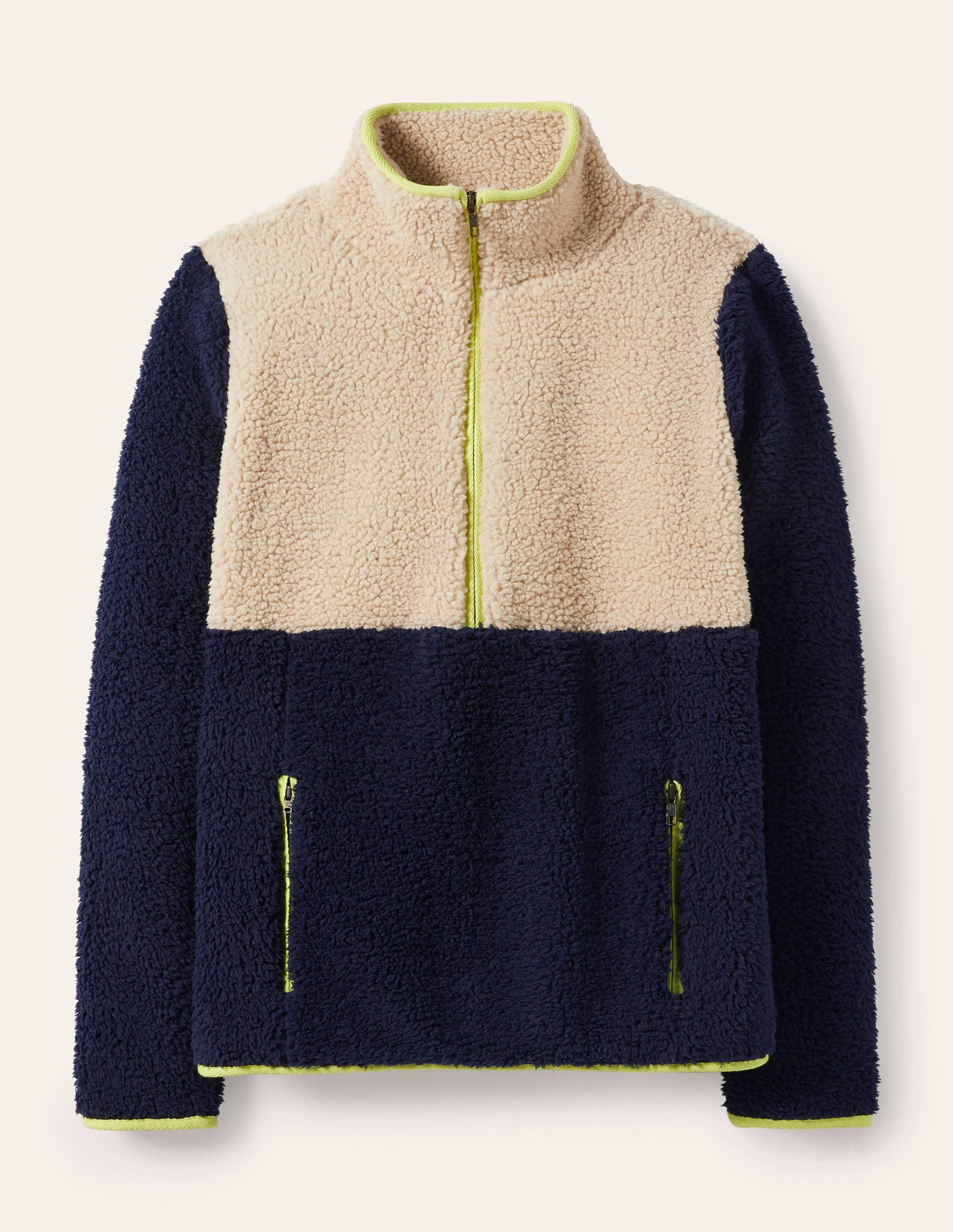 Greta Fleece-Navy / Ecru - Image 5