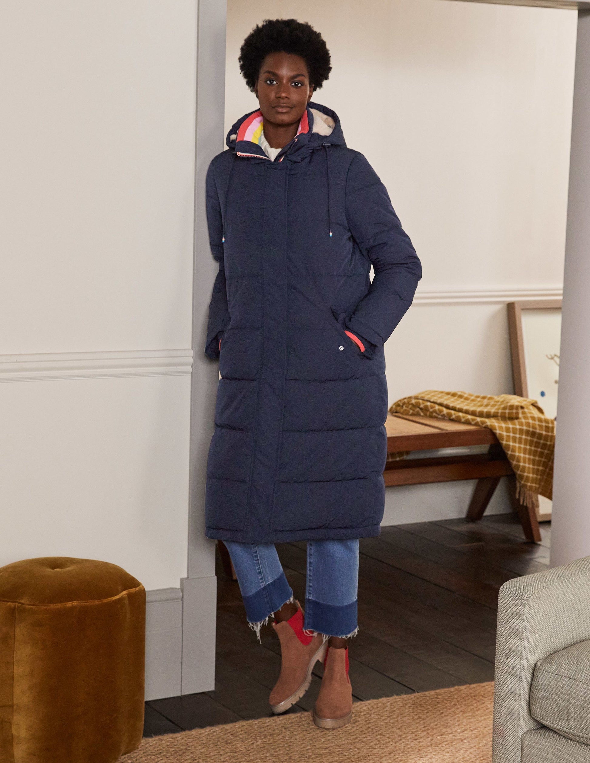 Skye Puffer Coat-Navy-4