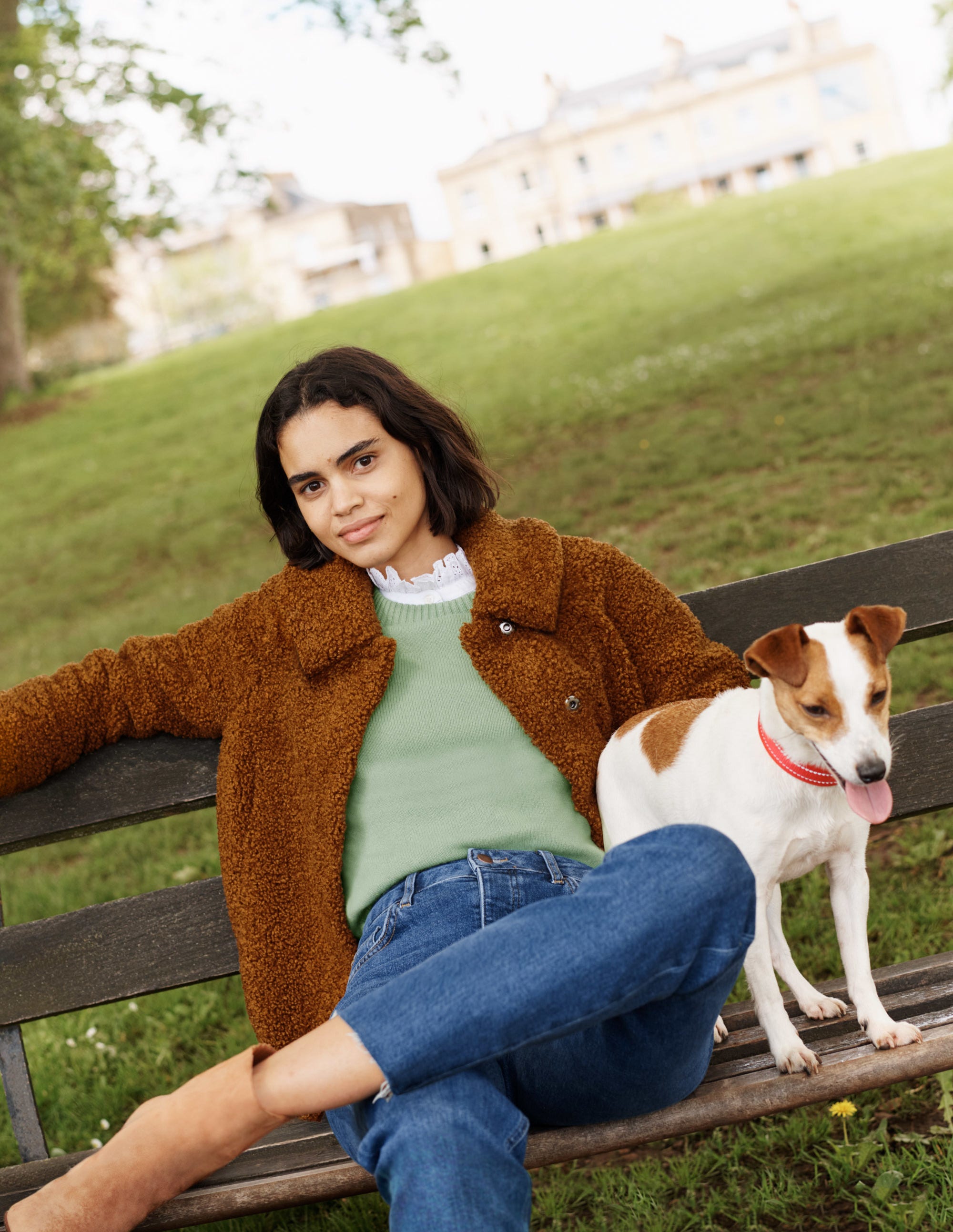 Teddy Bomber Jacket-Ginger - Image 5