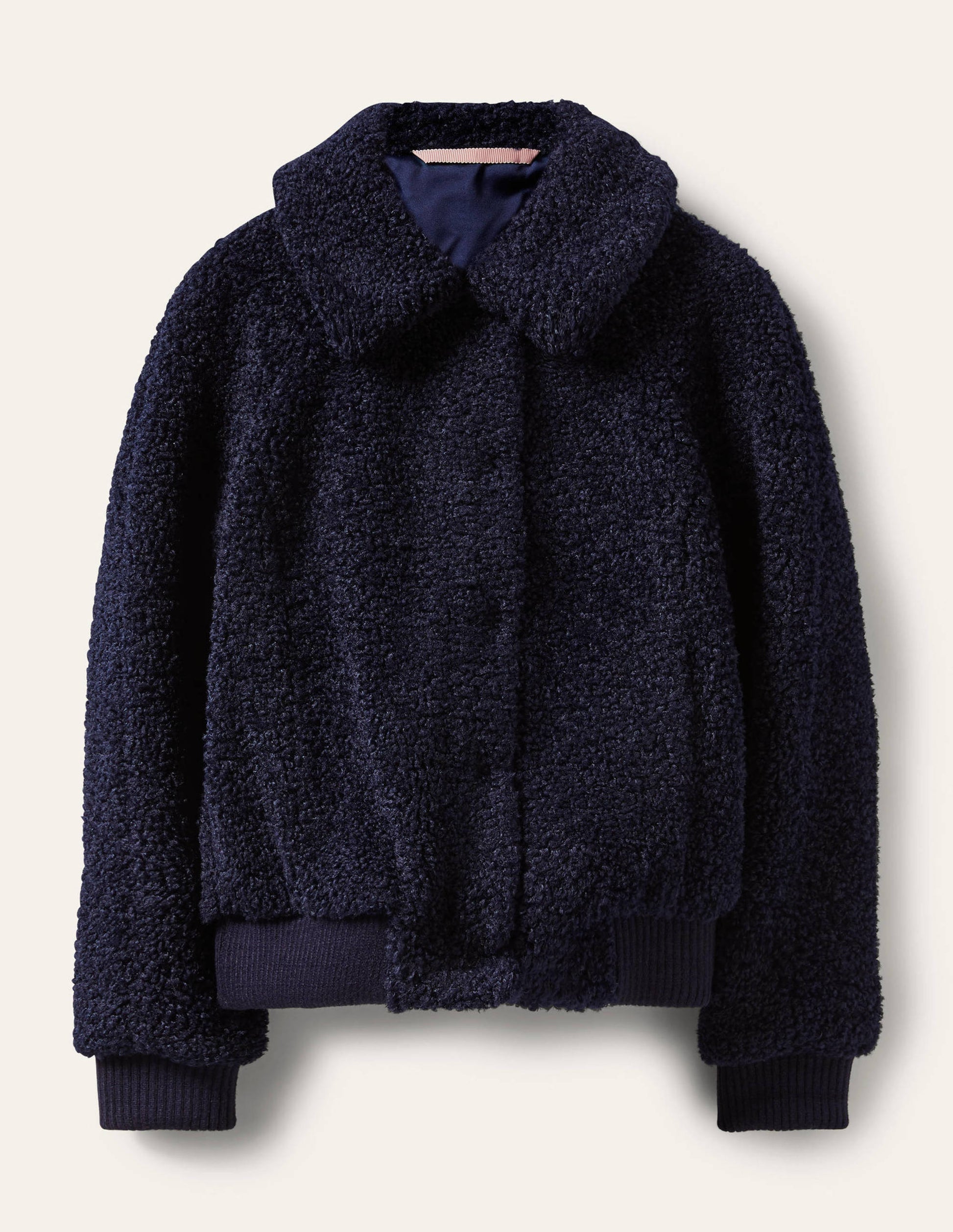 Teddy Bomber Jacket-Navy-5