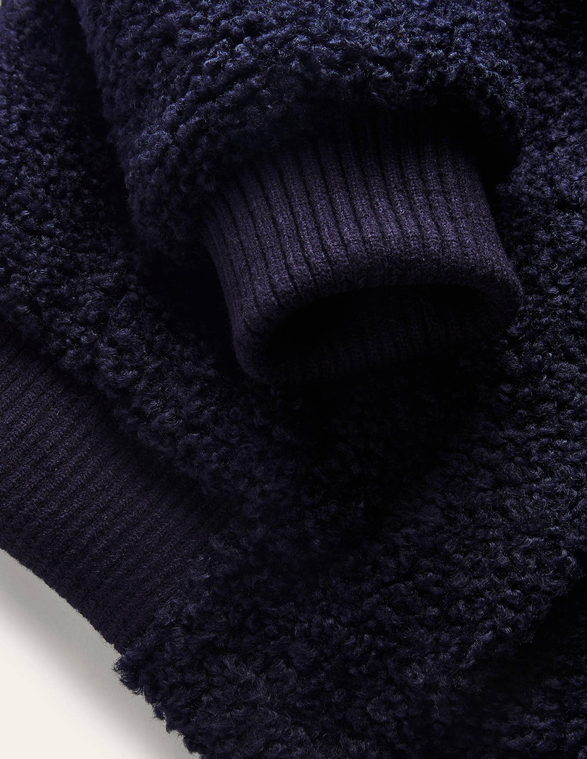Teddy Bomber Jacket-Navy-6
