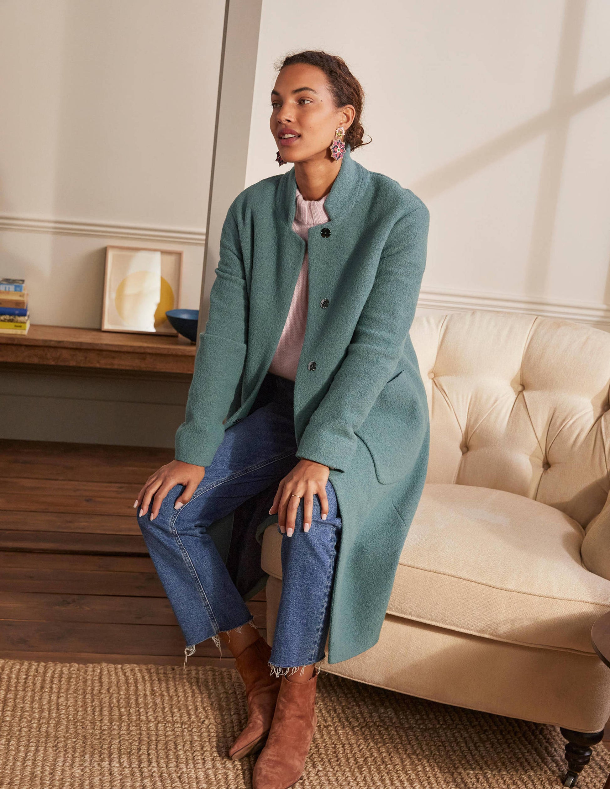 Chiltern Wool Blend Coat-Heath-5