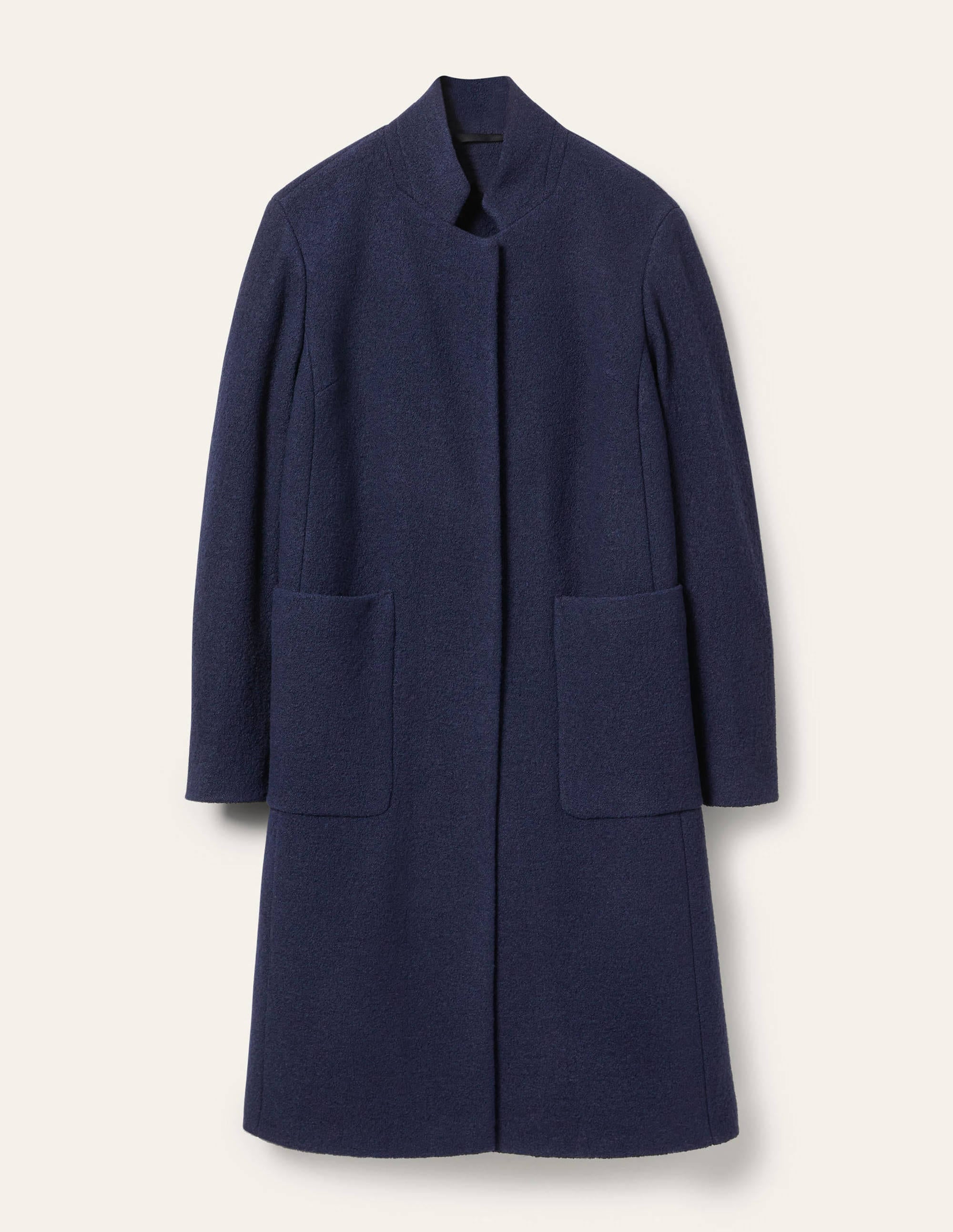 Chiltern Wool Blend Coat-Navy - Image 5