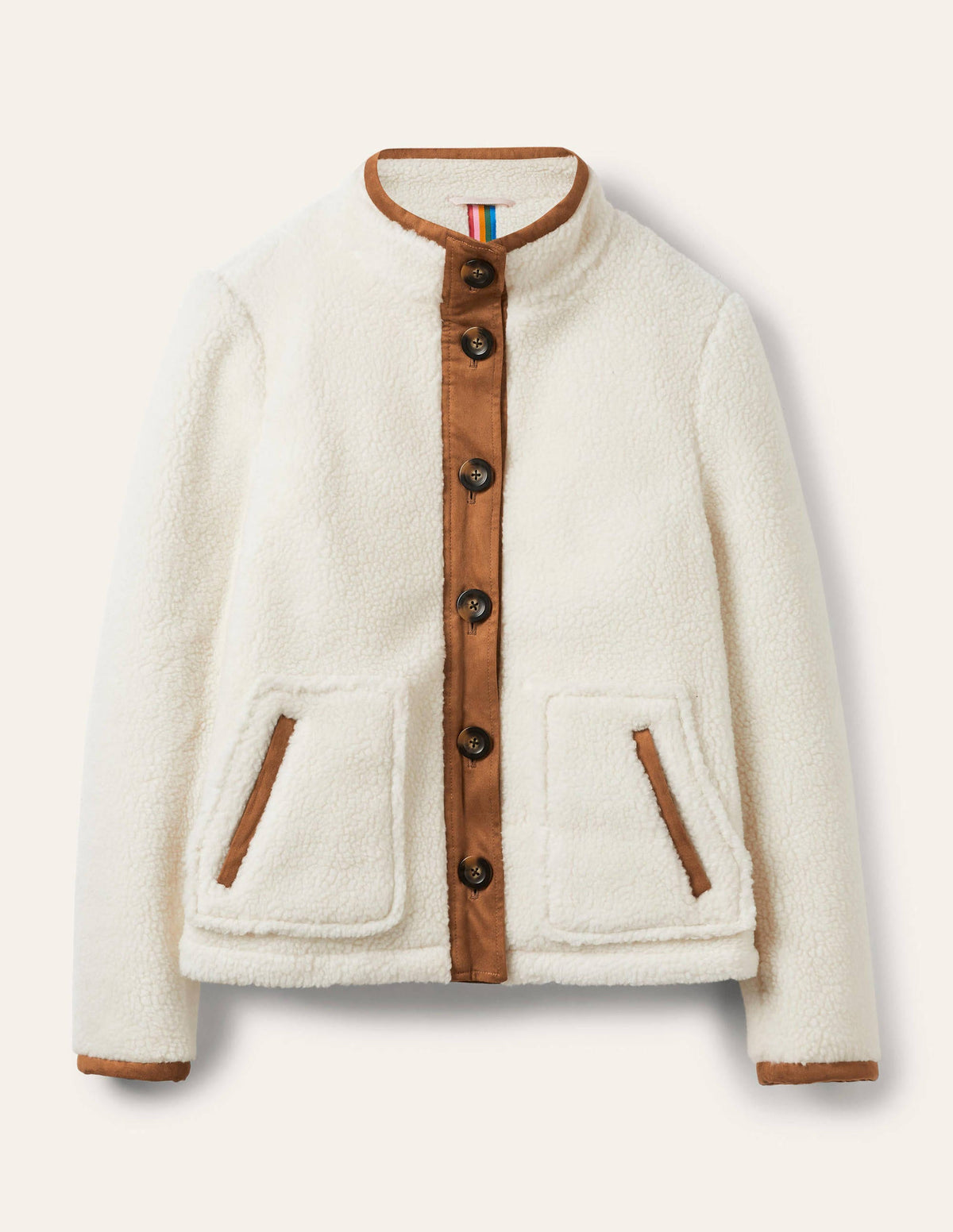 Marcia Sherpa Jacket-Ivory-7