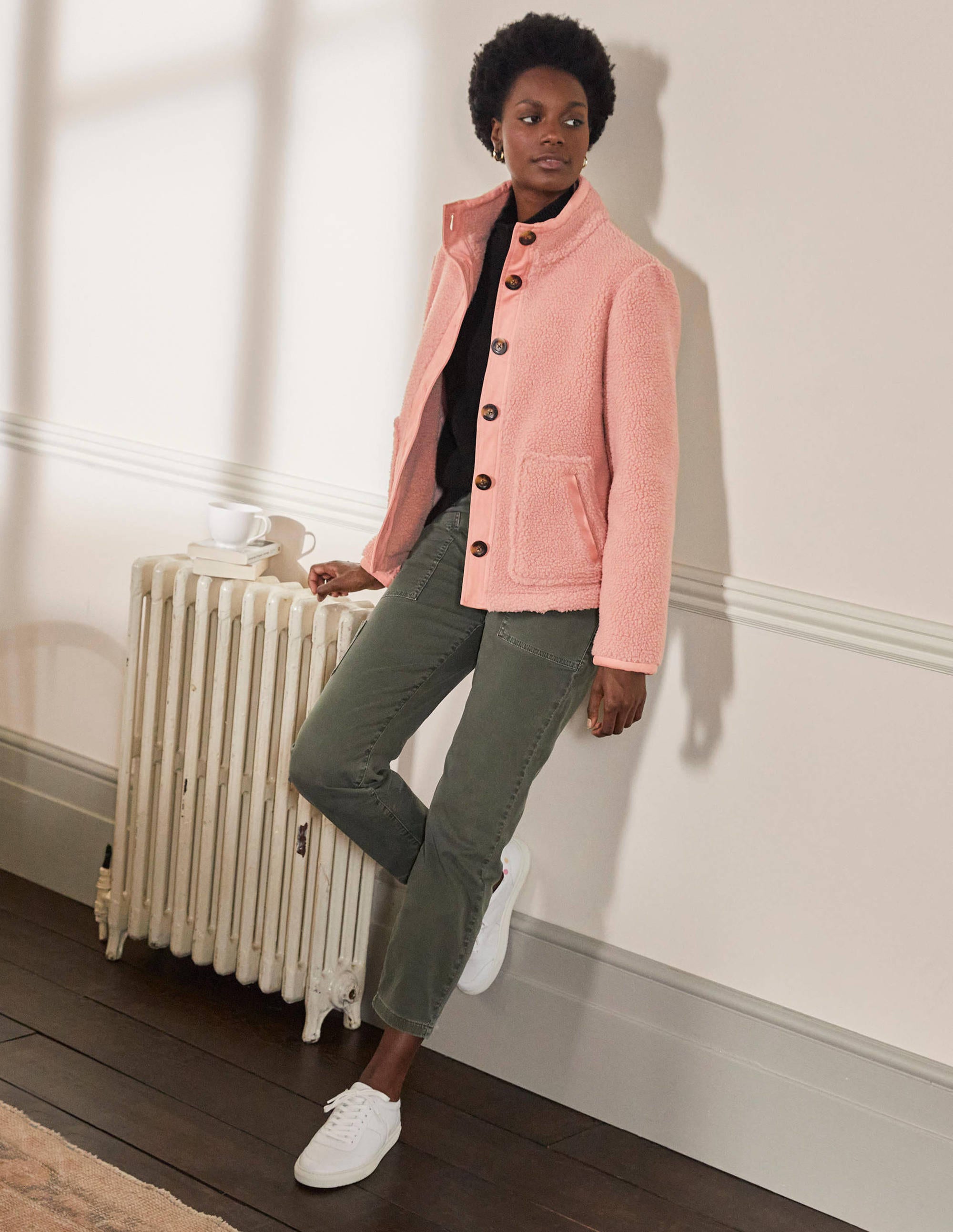 Marcia Sherpa Jacket-Milkshake - Image 4