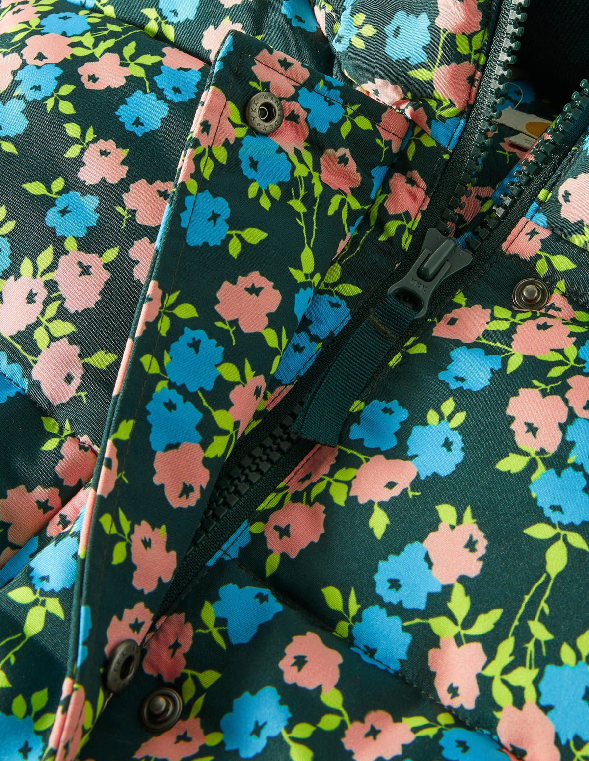 Brecon Puffer Coat-Midnight Garden Abstract Sprig - Image 6