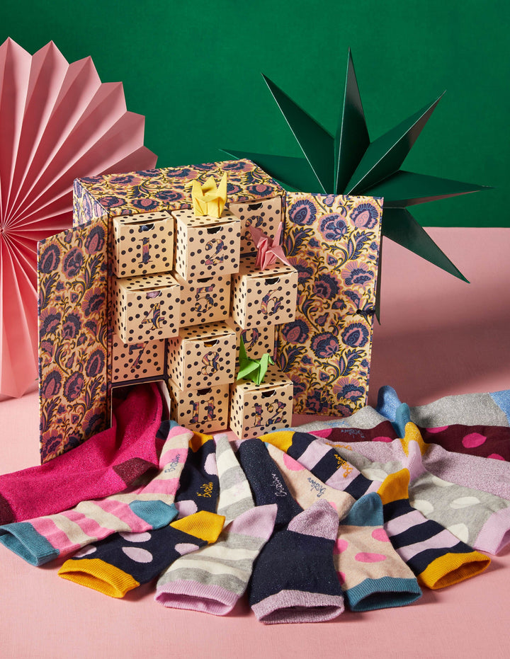 12 Days Of Advent Socks-Multi