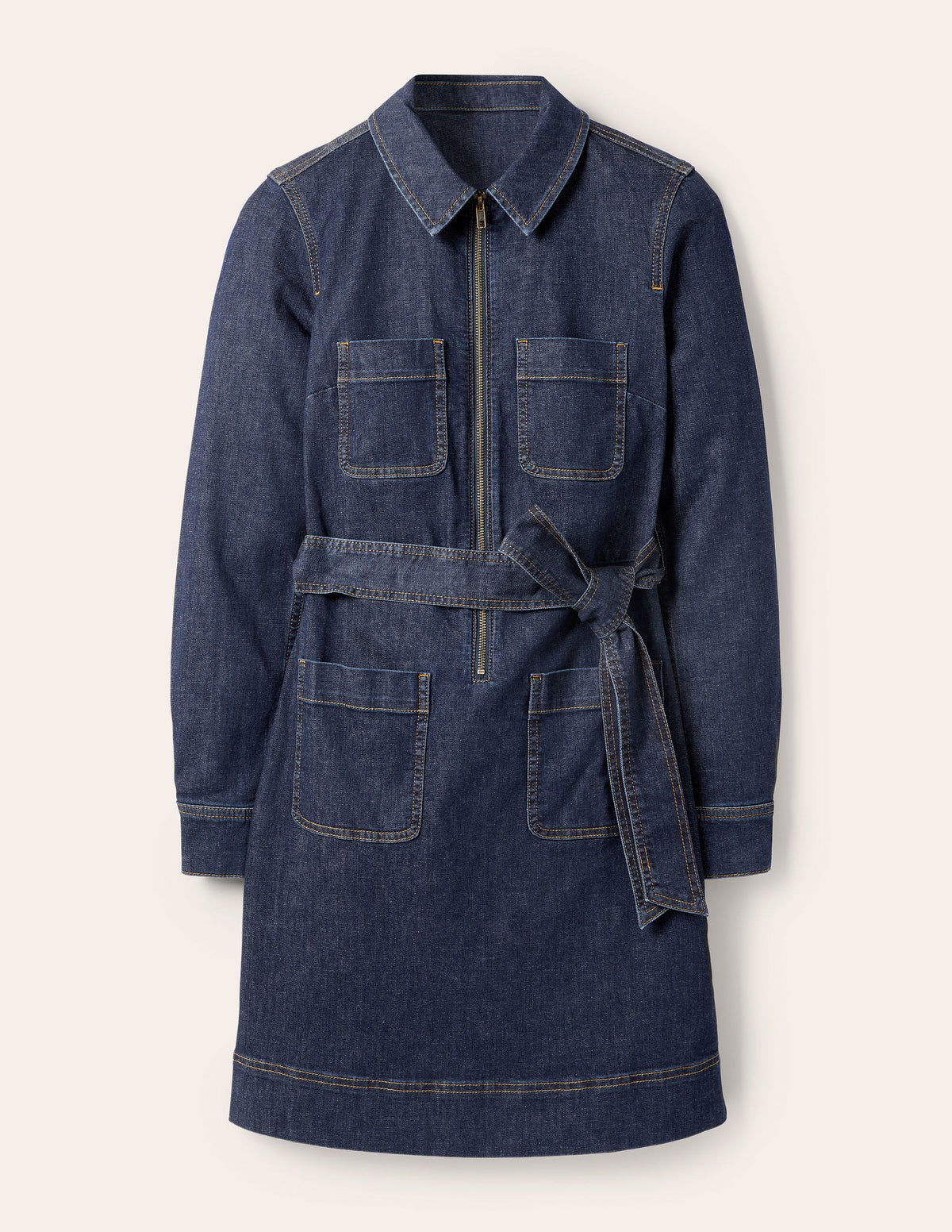 Zip Front Dress-Mid Vintage - Image 5