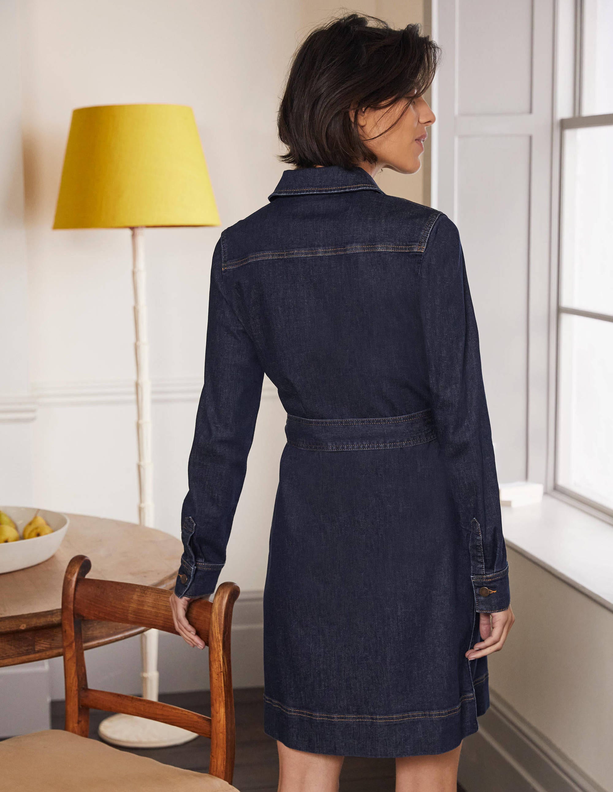 Zip Front Dress-Mid Vintage - Image 3