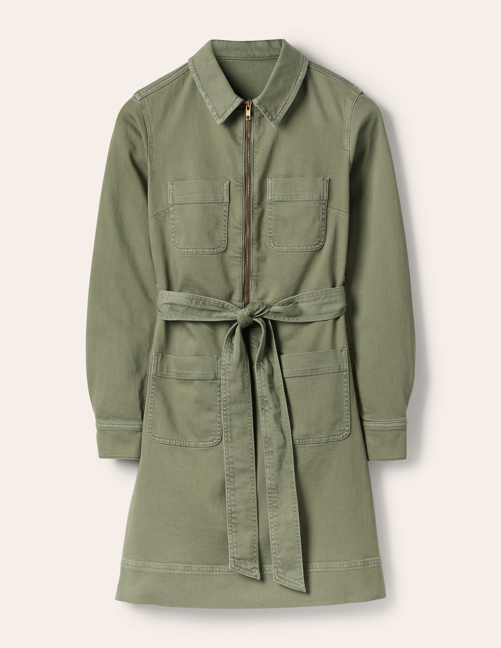 Zip Front Dress-Alder - Image 5