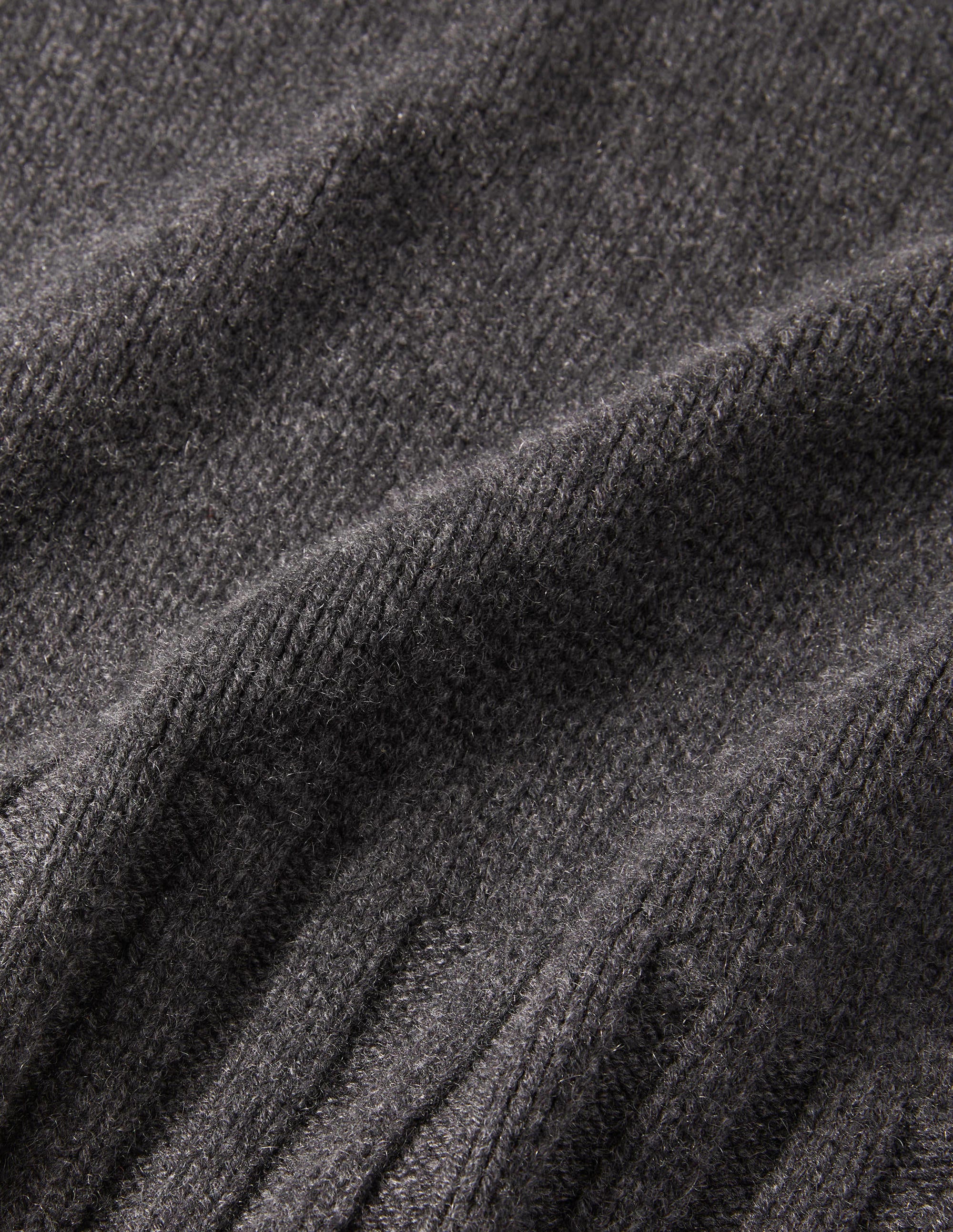 Chunky Cashmere Sweater-Charcoal Melange - Image 5