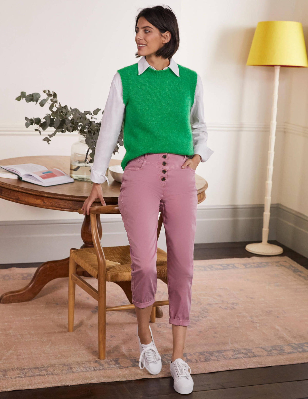 Fluffy Sweater Vest-Irish Green - Image 4