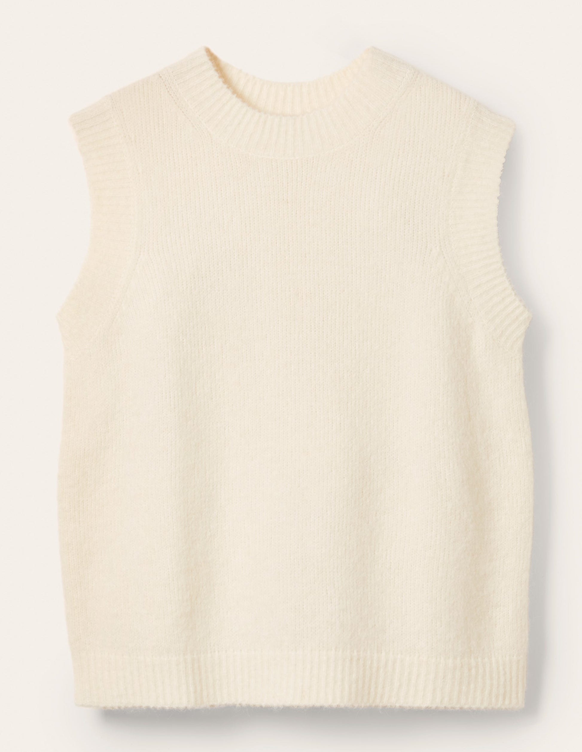 Fluffy Sweater Vest-Ivory-6