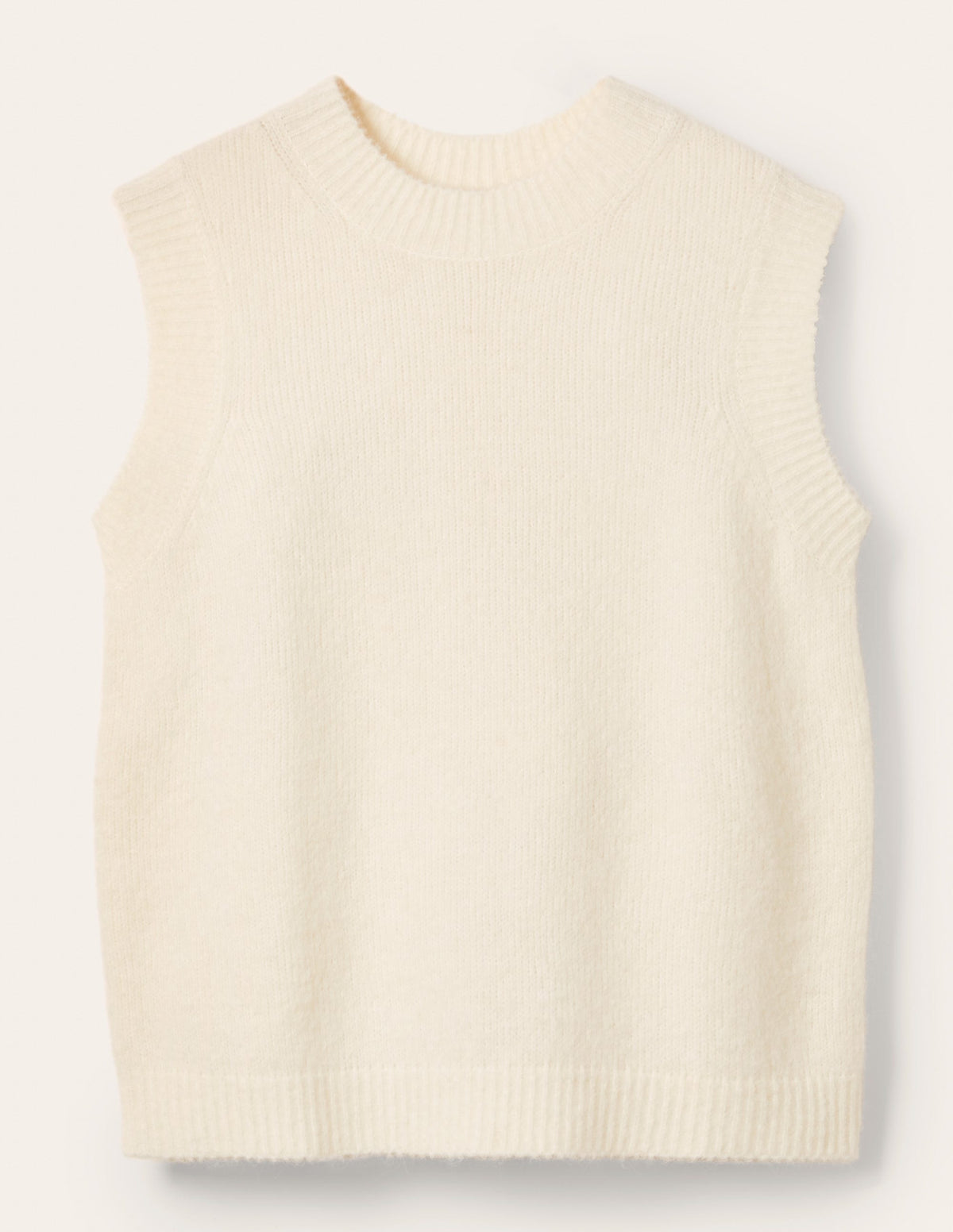 Fluffy Sweater Vest-Ivory - Image 6