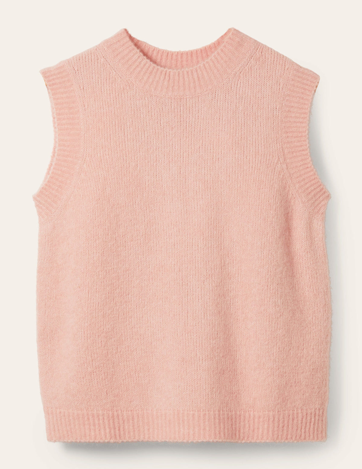 Fluffy Sweater Vest-Milkshake-5