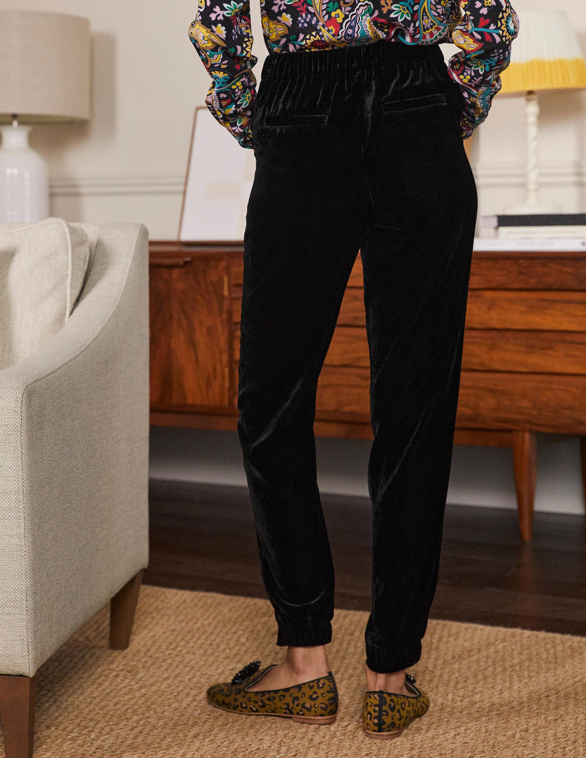 Velvet Pants-Black - Image 3