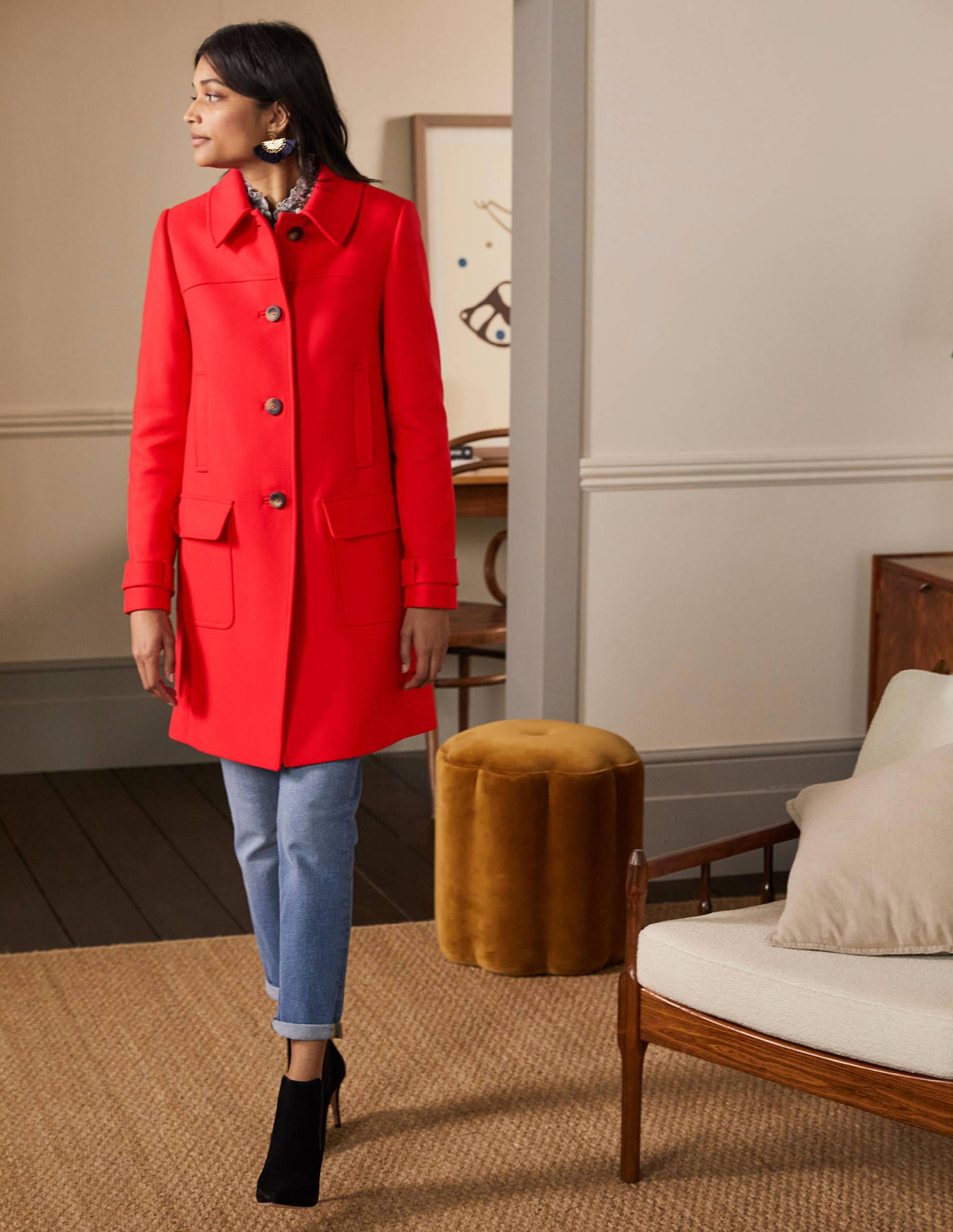 Durham Wool Blend Coat-Poppadew - Image 5