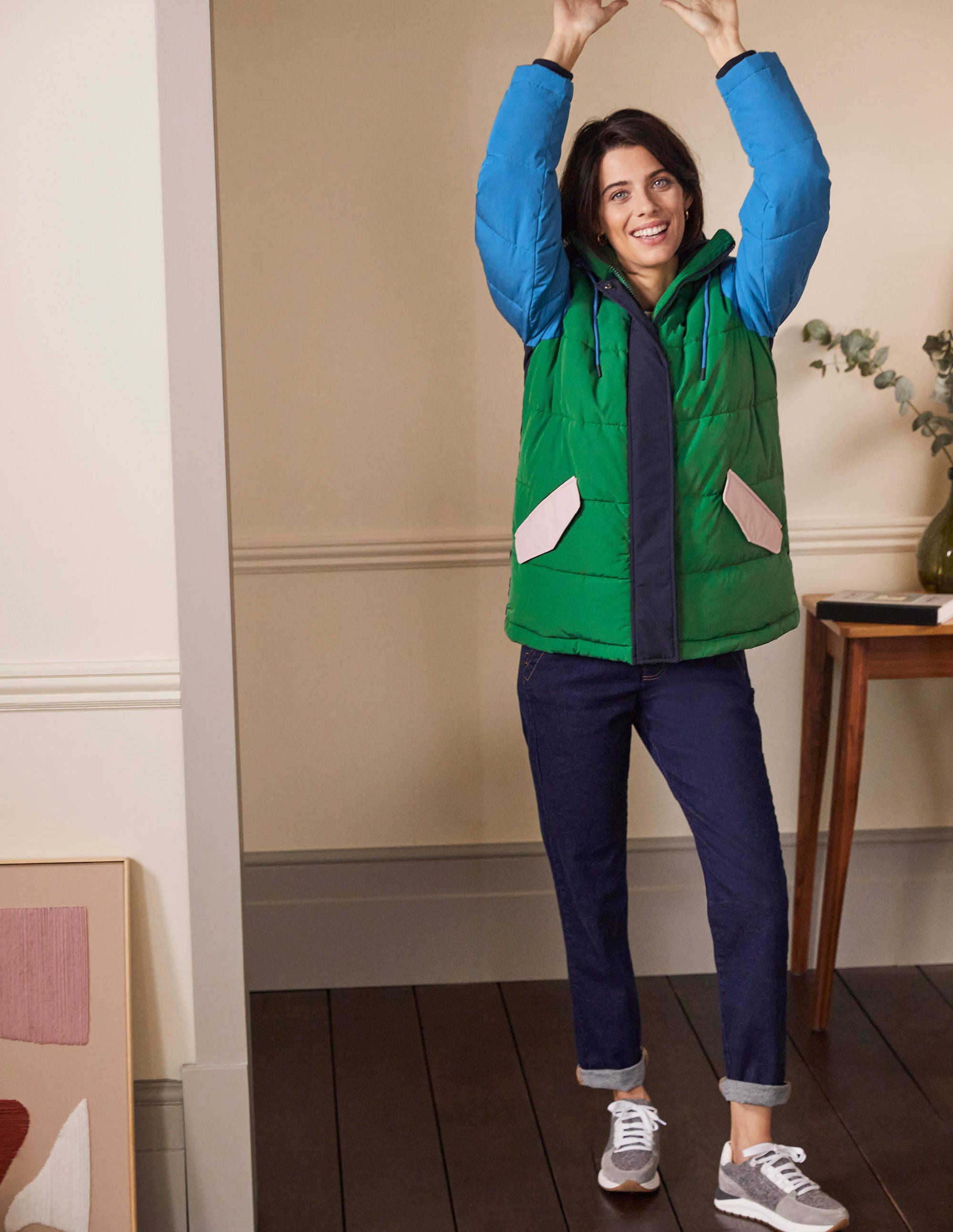 Brecon Puffer Coat-Irish Green/Atlantic Ocean - Image 4