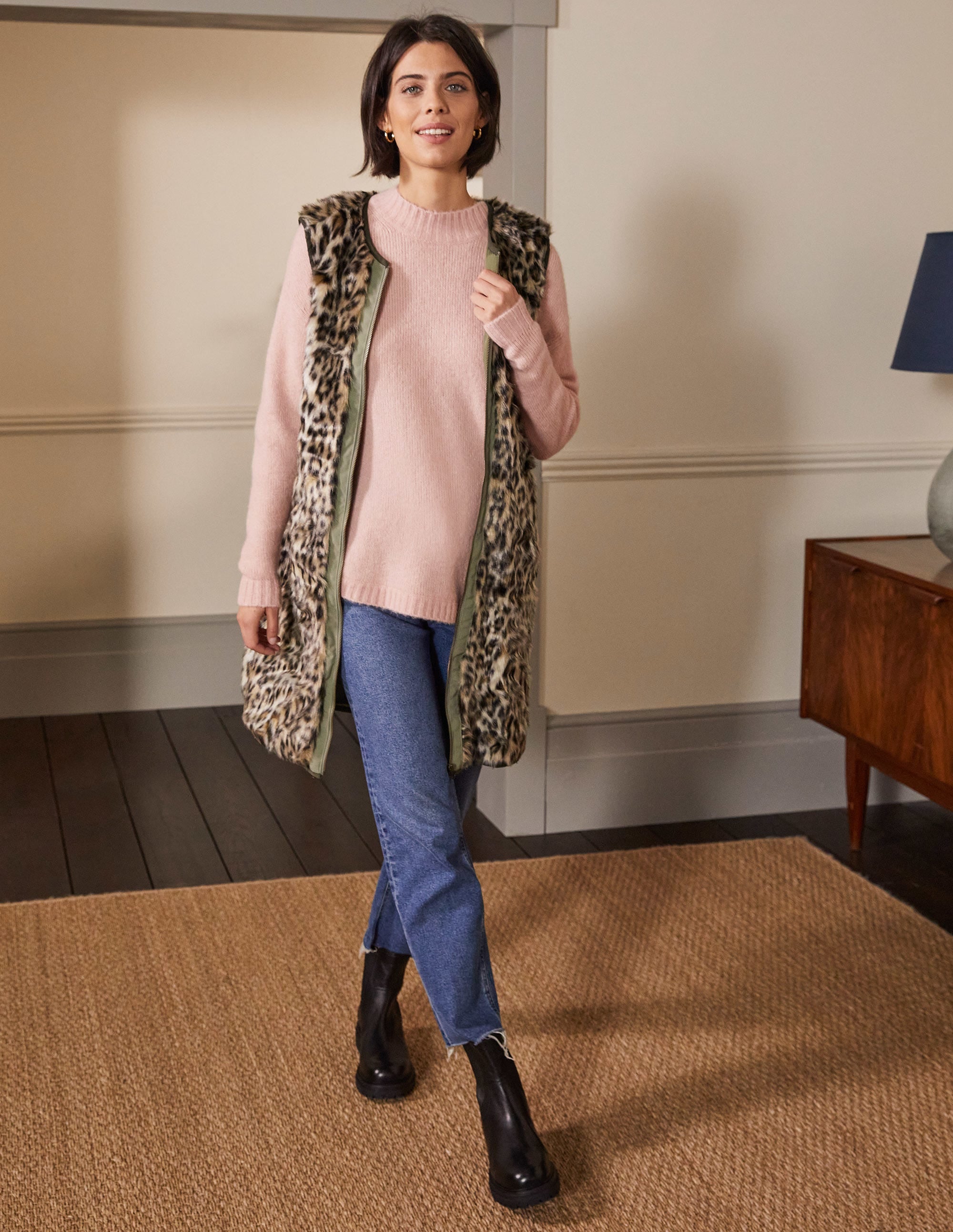 Waterproof Faux Fur Parka-Classic Khaki - Image 5