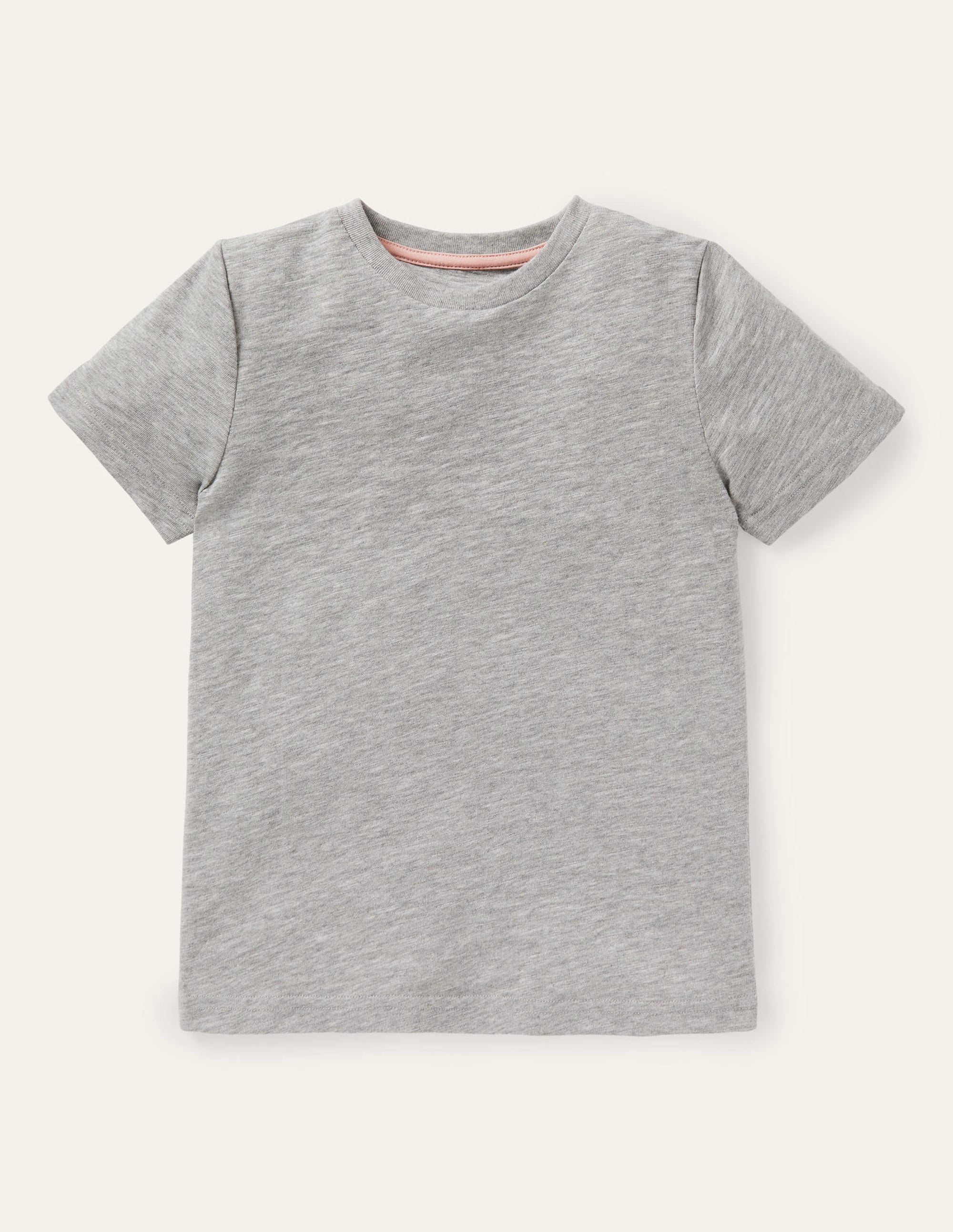 Slub Washed T-shirt-Grey Marl - Image 1