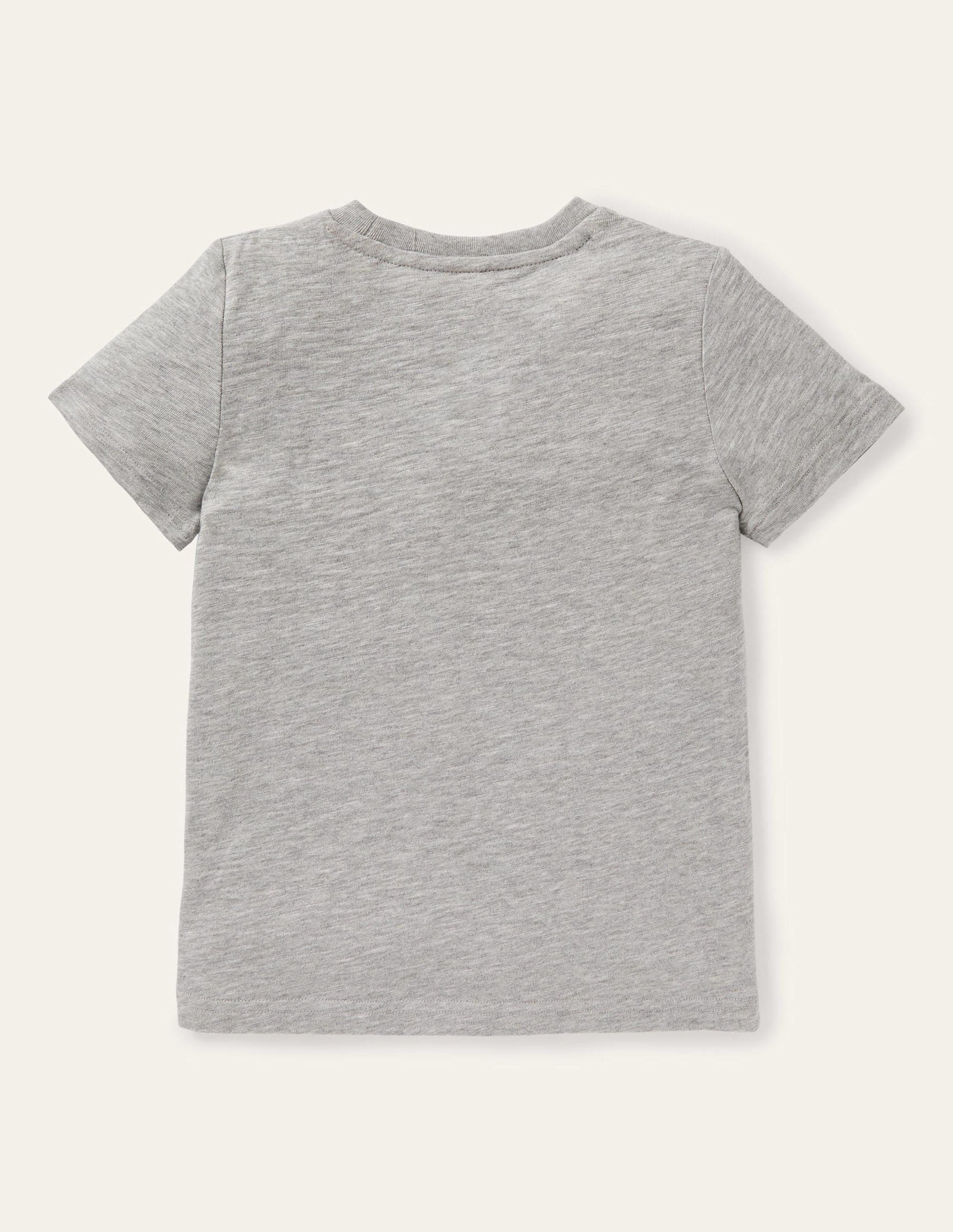 Slub Washed T-shirt-Grey Marl-2