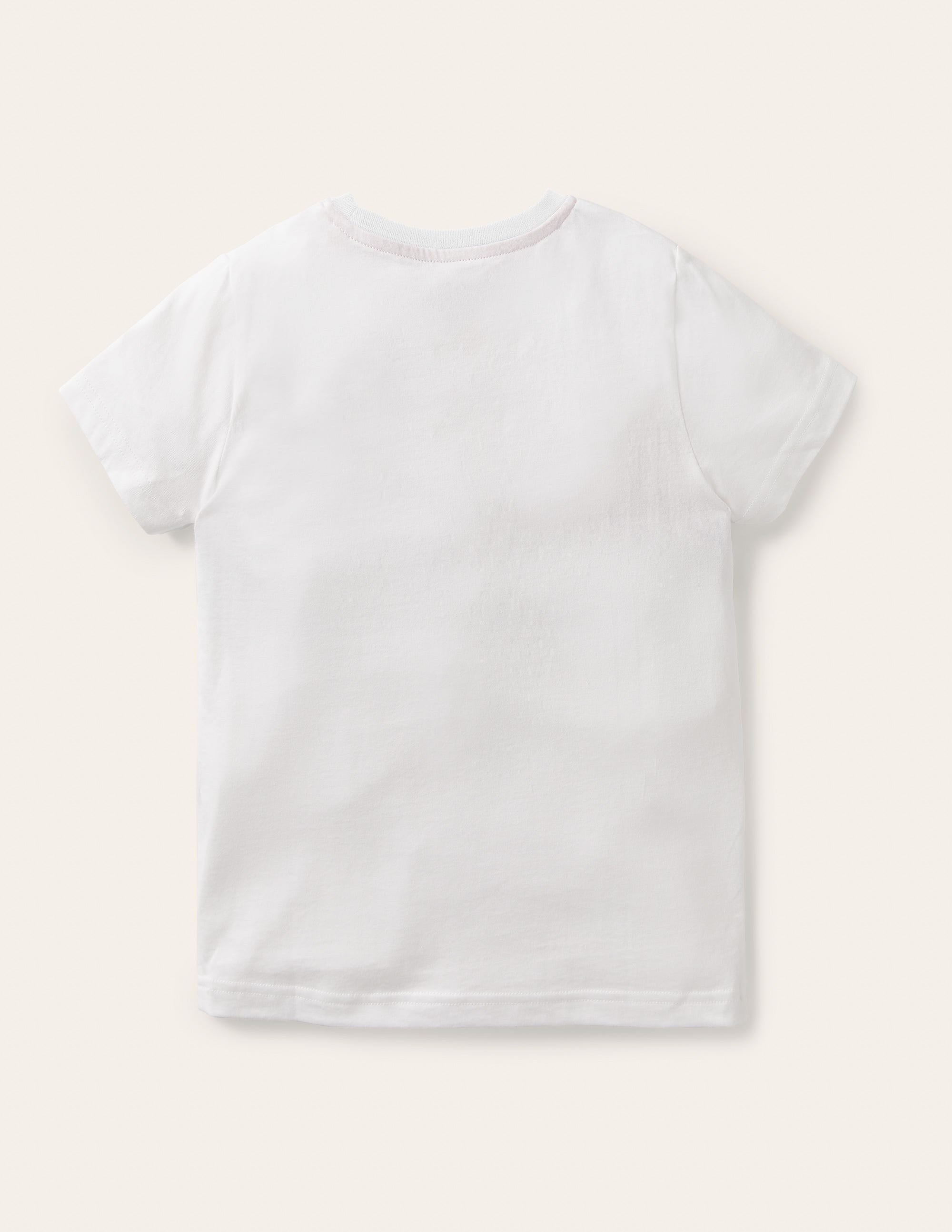 Slub Washed T-shirt-White - Image 2