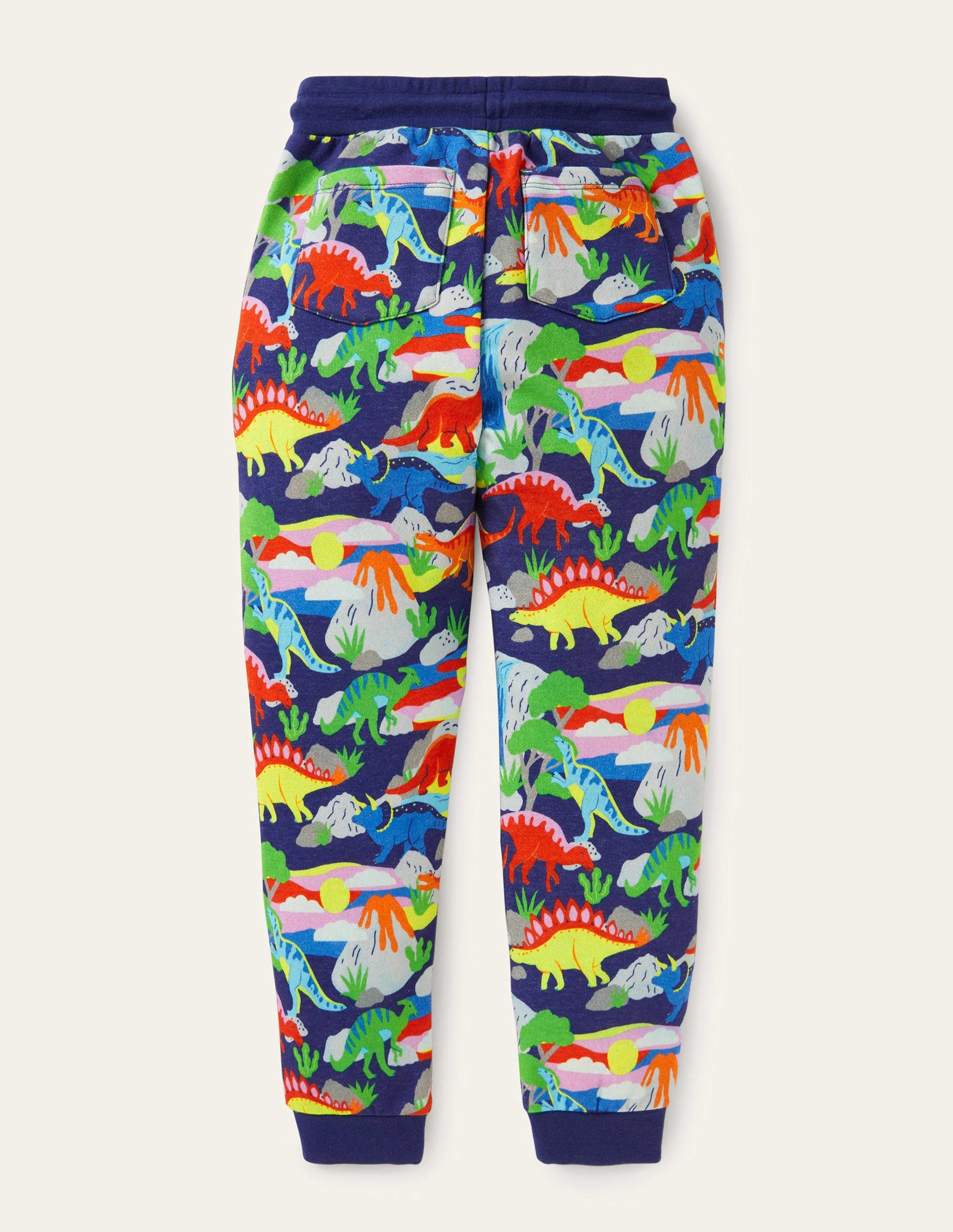 Printed Joggers-Starboard Blue Dino Sunset-2